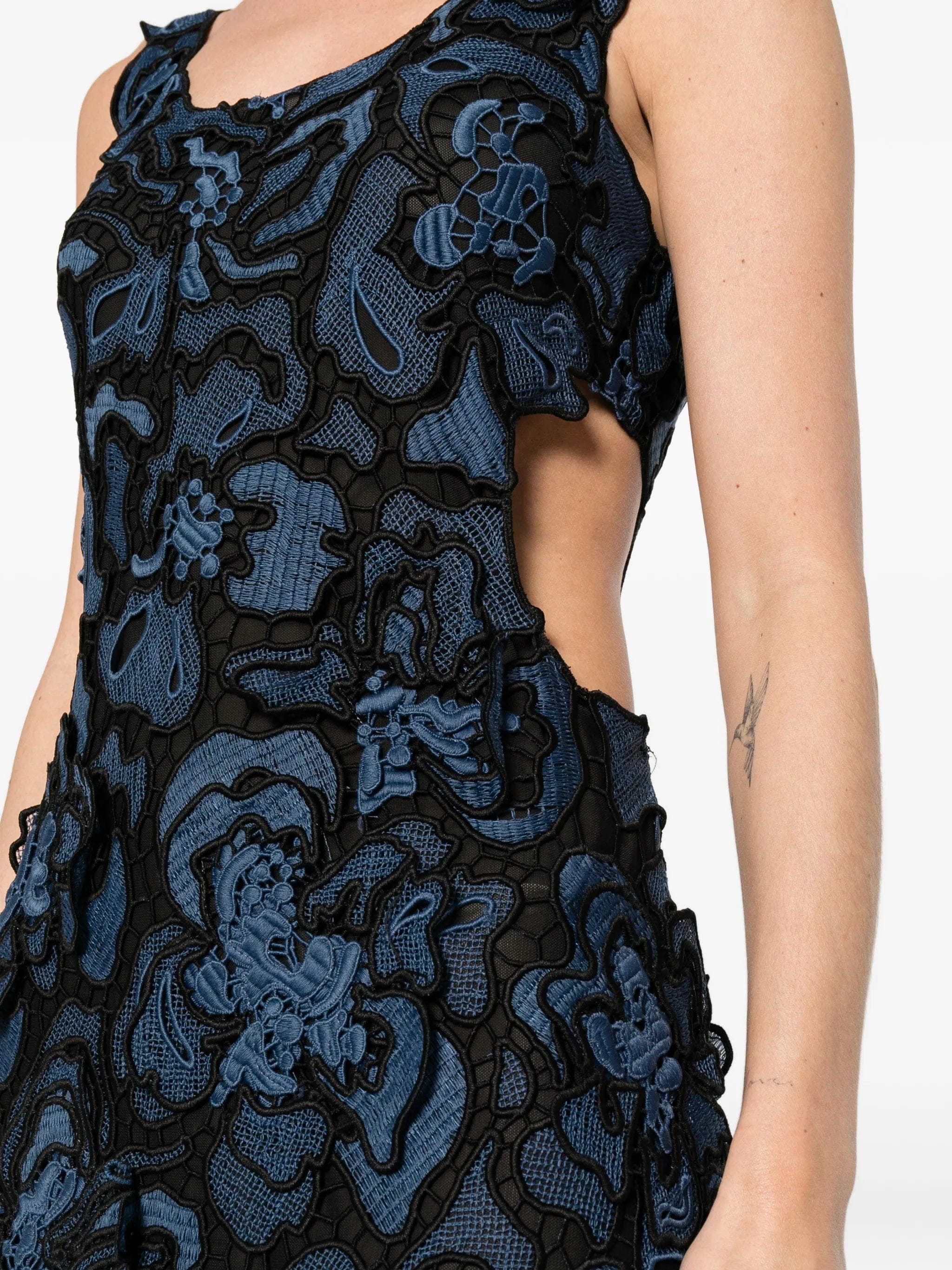 Simkhai midi floral lace dress