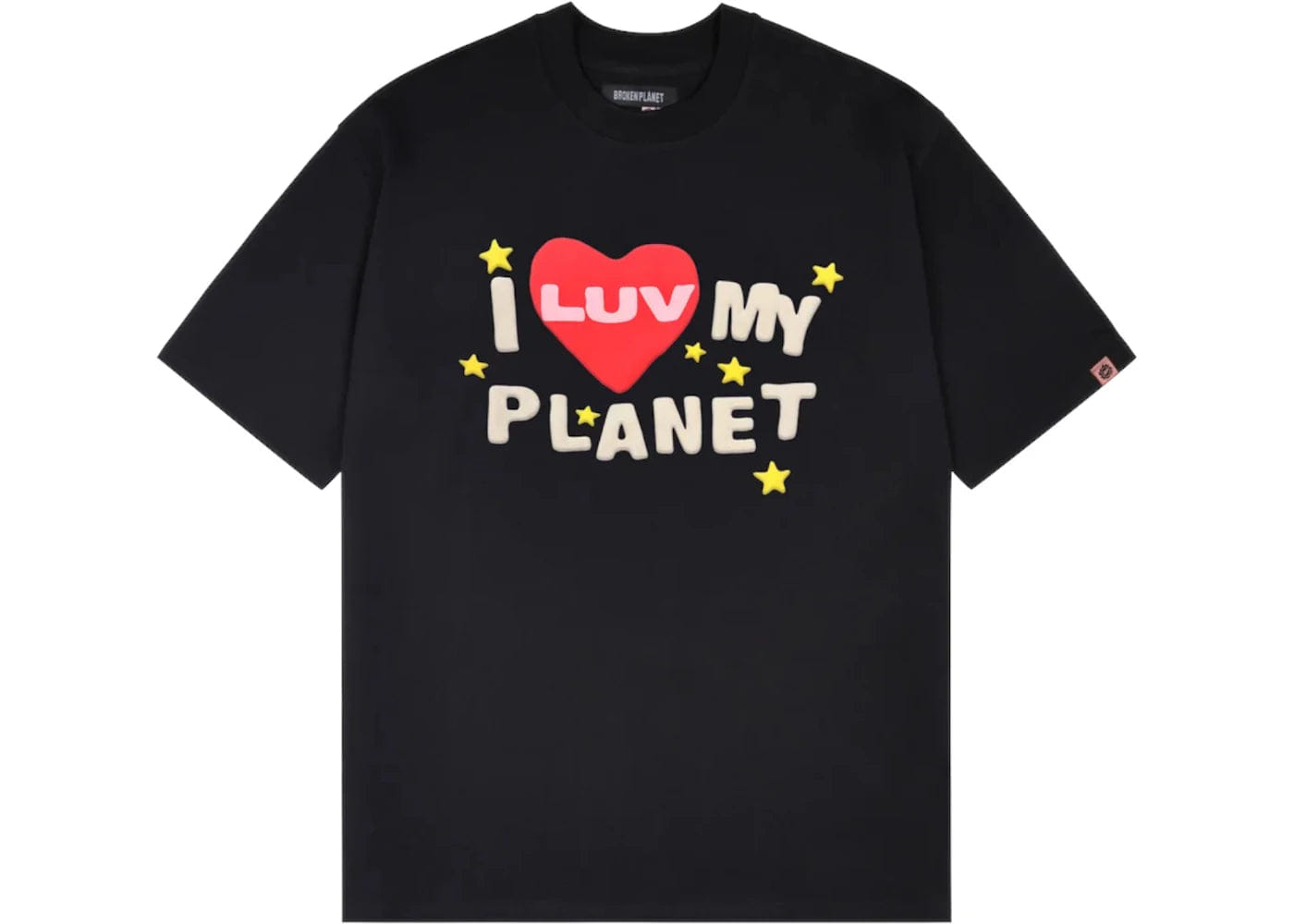 Broken Planet Luv My Planet T - shirt Midnight Black