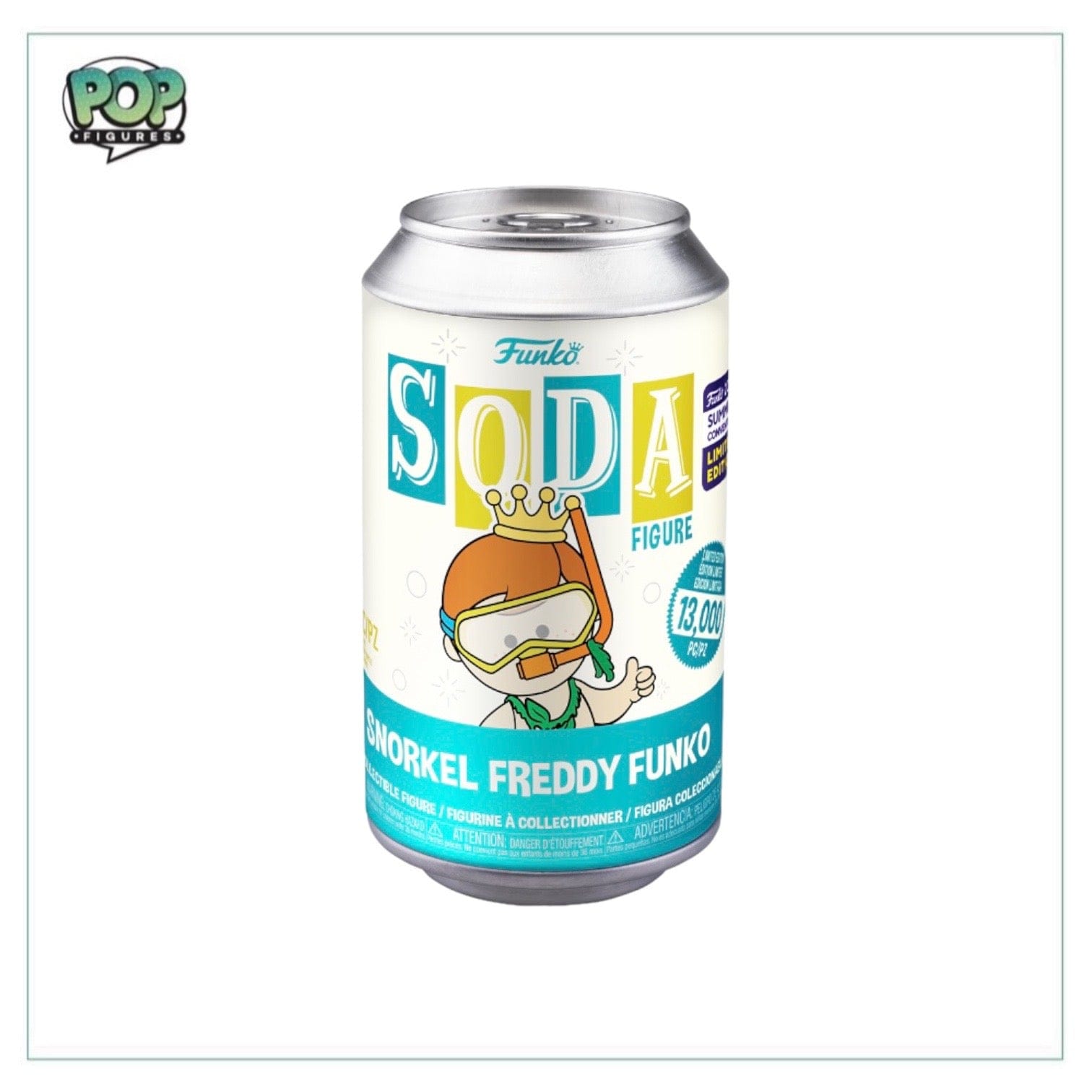 FREDDY Snorkel Freddy Funko Soda Vinyl Figure! - SDCC 2023 Shared Exclusive LE13000 Pcs - Chance of Chase
