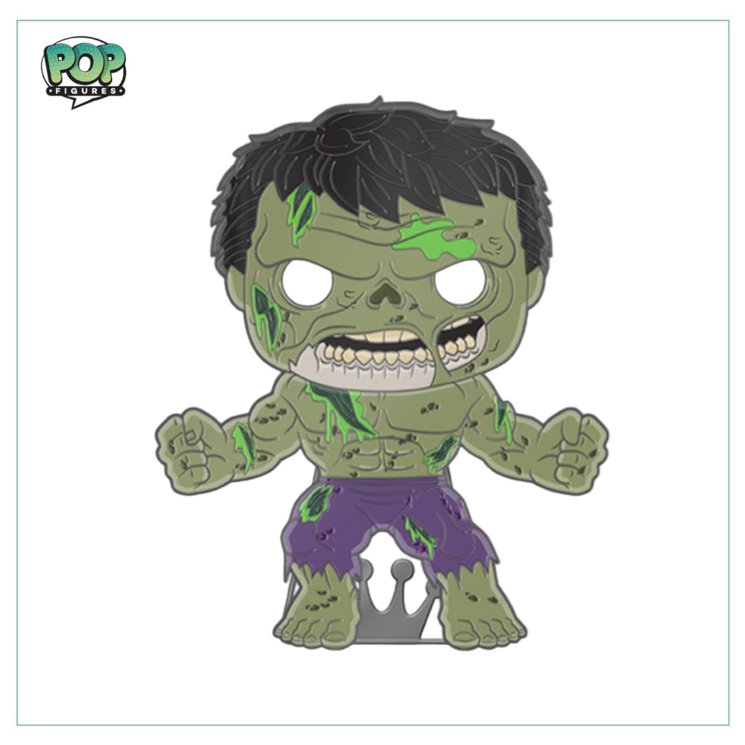 Marvel Zombie Hulk #34 Enamel Pop! Pin - Marvel Zombie - Glows in the Dark - Chance of Chase