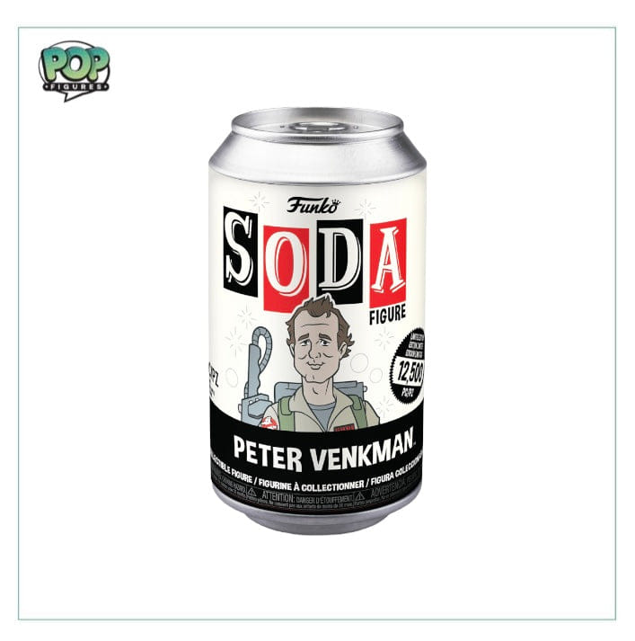 Ghostbusters Peter Venkman Funko Soda Vinyl Figure! - Ghostbusters - LE12500 Pcs USA - Chance of Chase