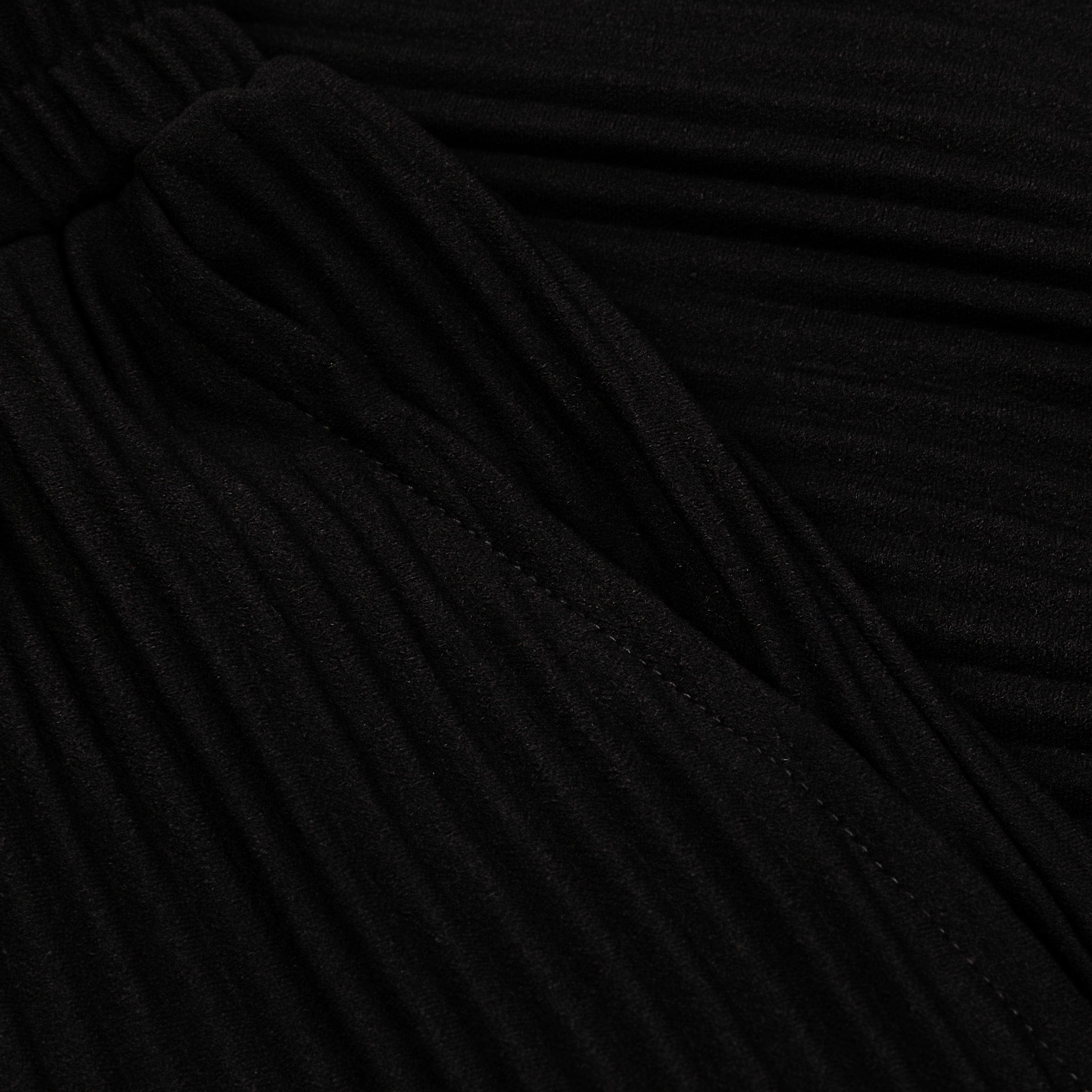 Maison Article Pleated Knit Mens Pants (Black)