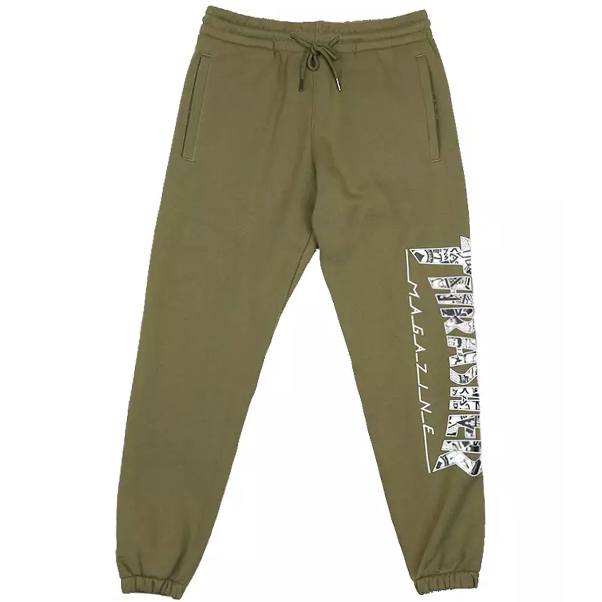 Thrasher UNION SWEATPANTS (OLIVE)
