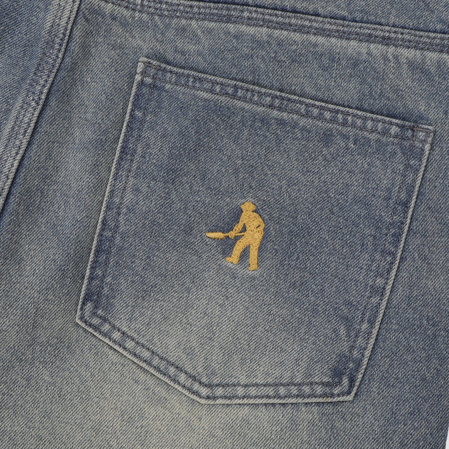 Passport Workers Club Straight Leg Jean Faded Wash Grey