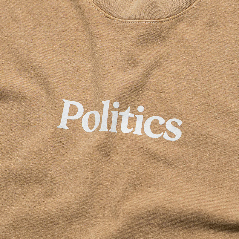 Logo Politics Serif Logo T-Shirt - Mushroom