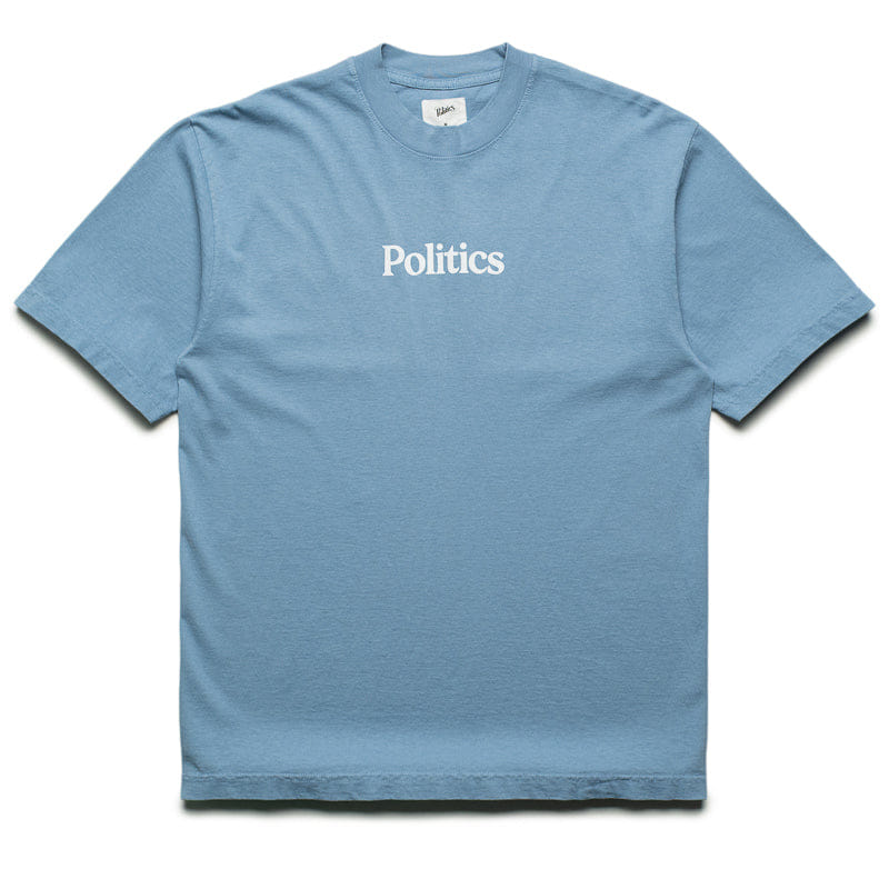 Logo Politics Serif Logo T-Shirt - Clear Blue