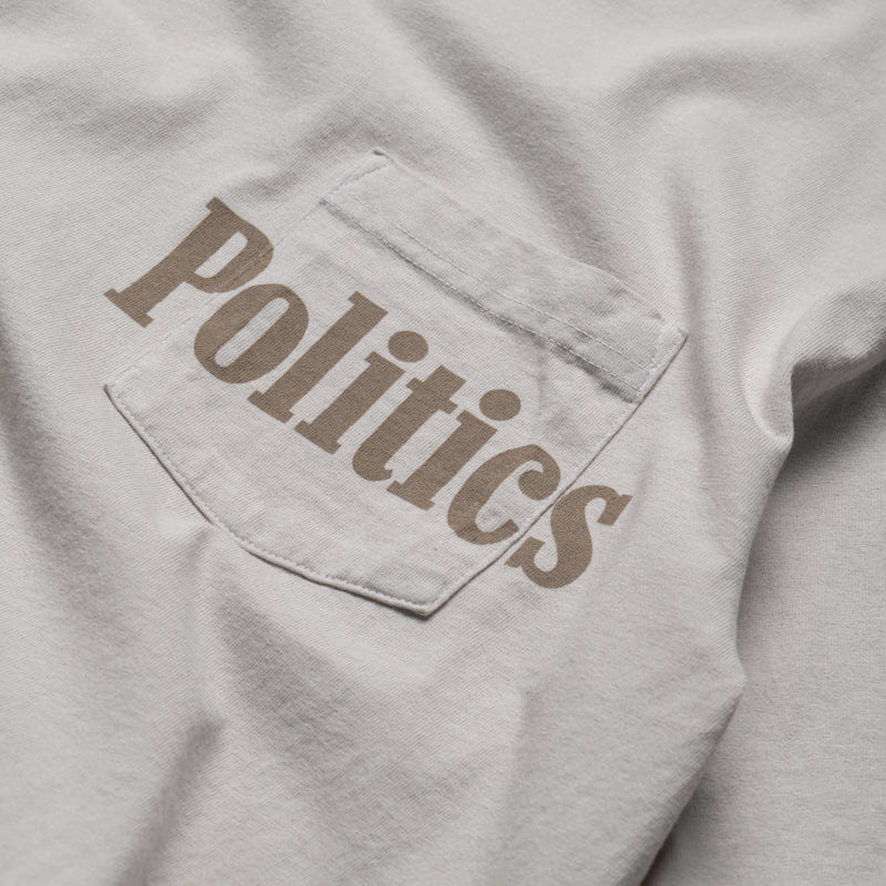 Politics Hawg T-Shirt - Cement