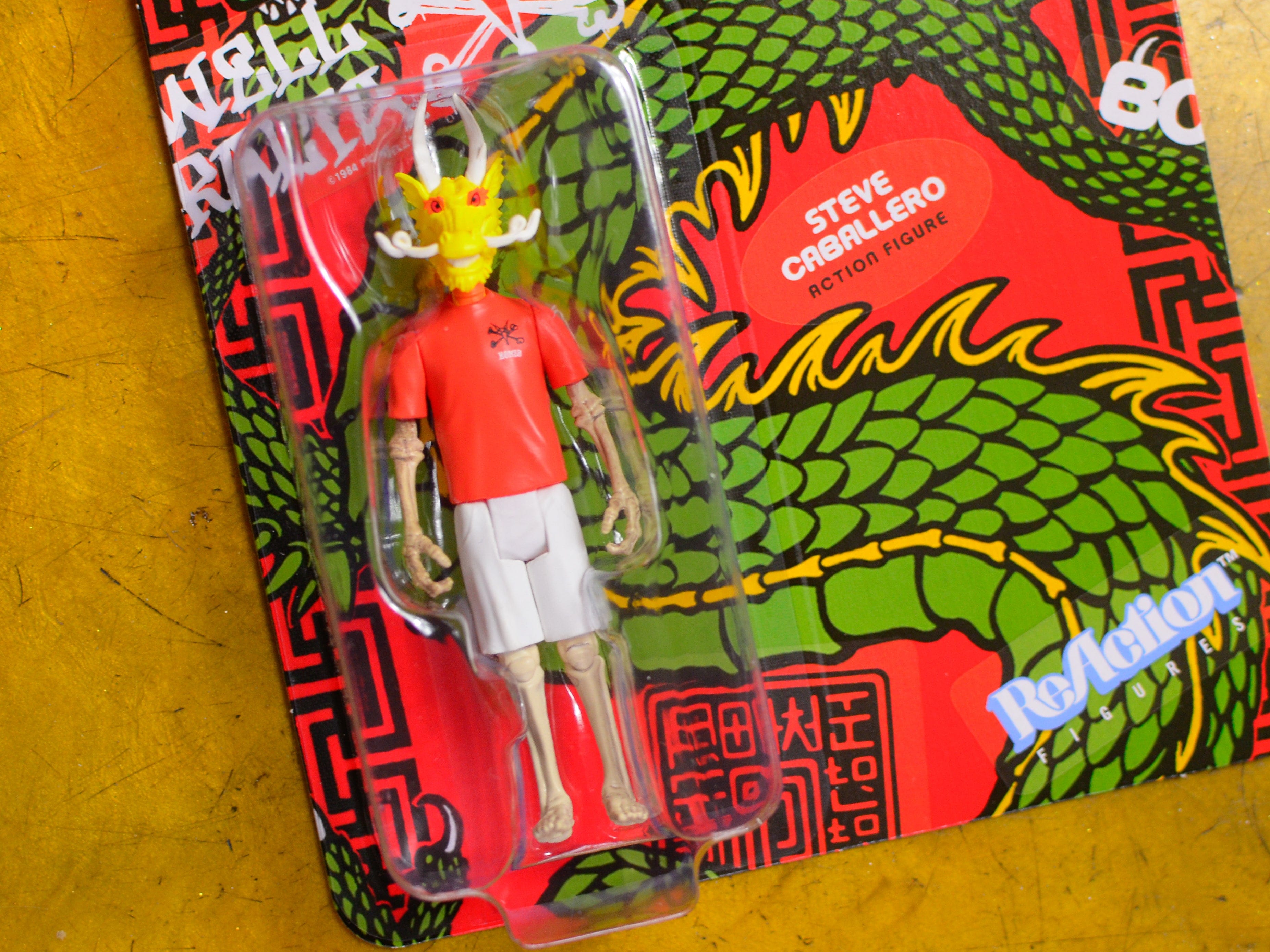 Super7 Steve Caballero Chinese Dragon - Powell - Peralta ReAction Figure Wave 1