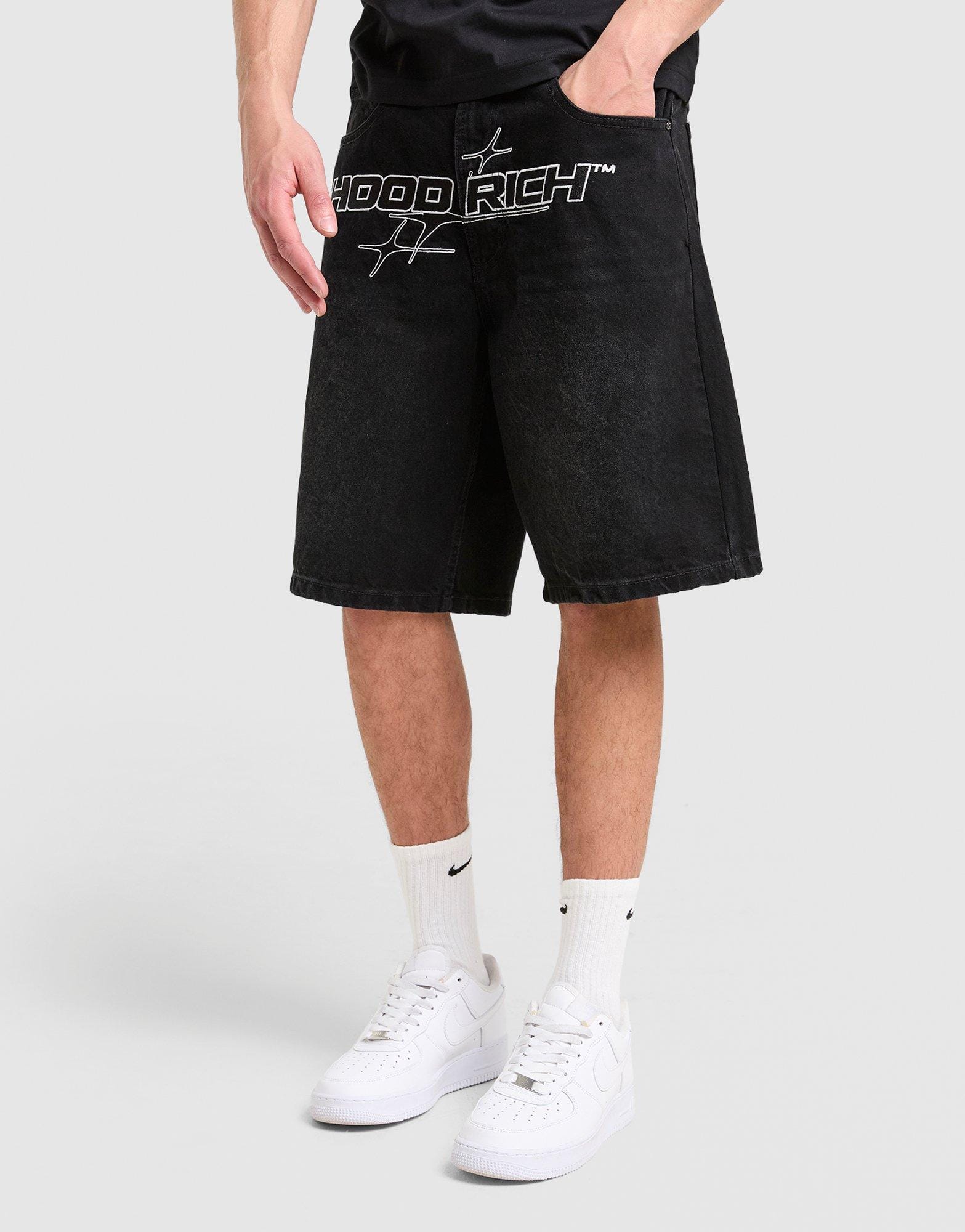 Hoodrich Ryder Crotch Denim Shorts