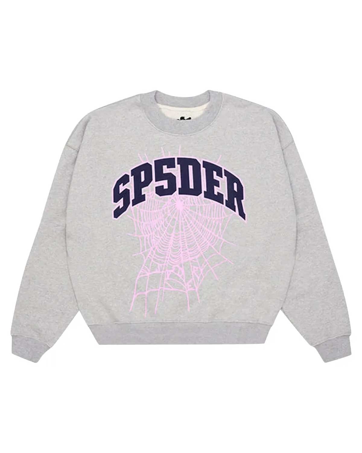Sp5der Worldwide Sp5der Varsity Web Crewneck Heather Grey
