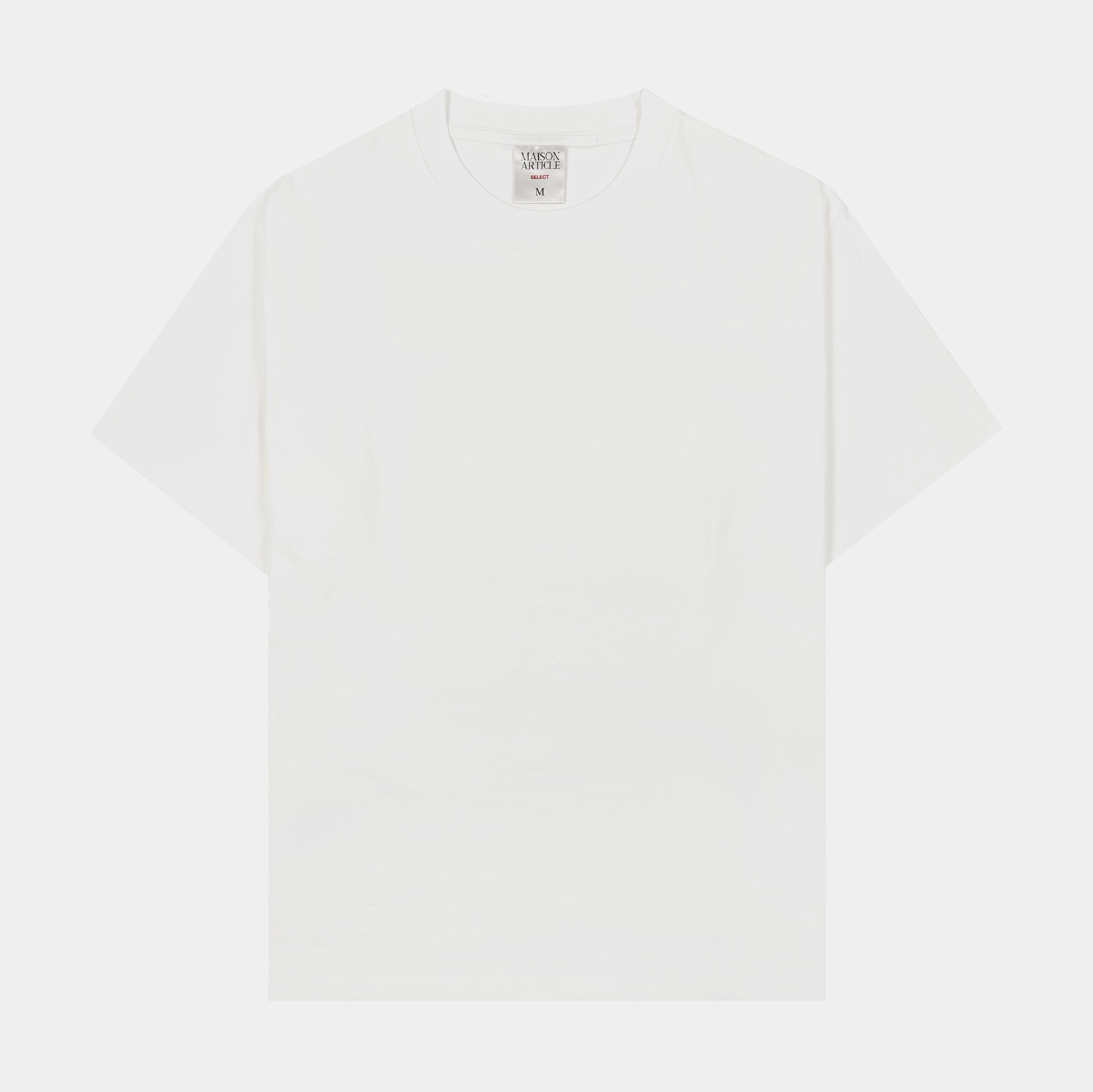 Maison Article Solid Washed Out Mens Short Sleeve Shirt (Off White)