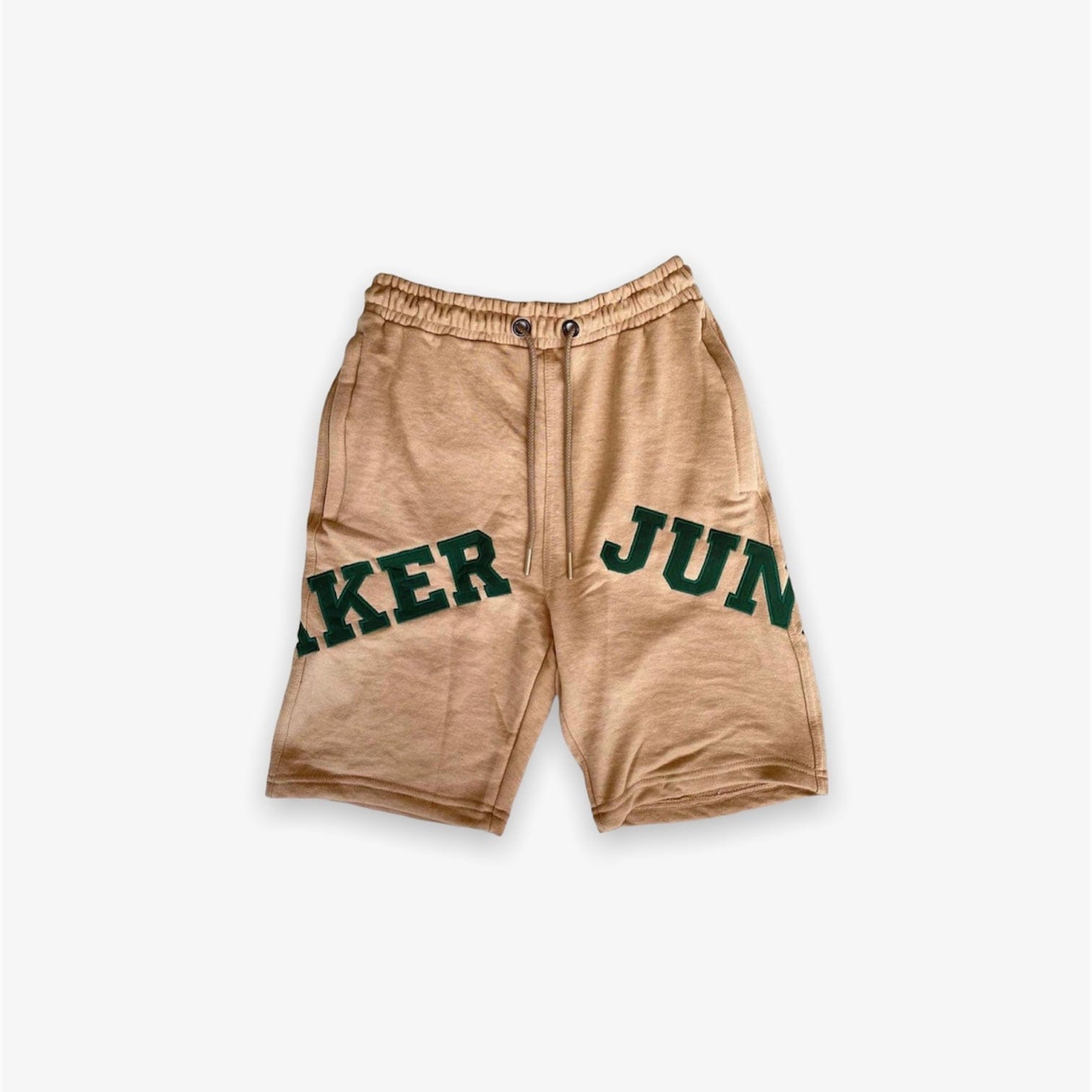 Logo Sneaker Junkies Big Logo Sweat Shorts Tan Green