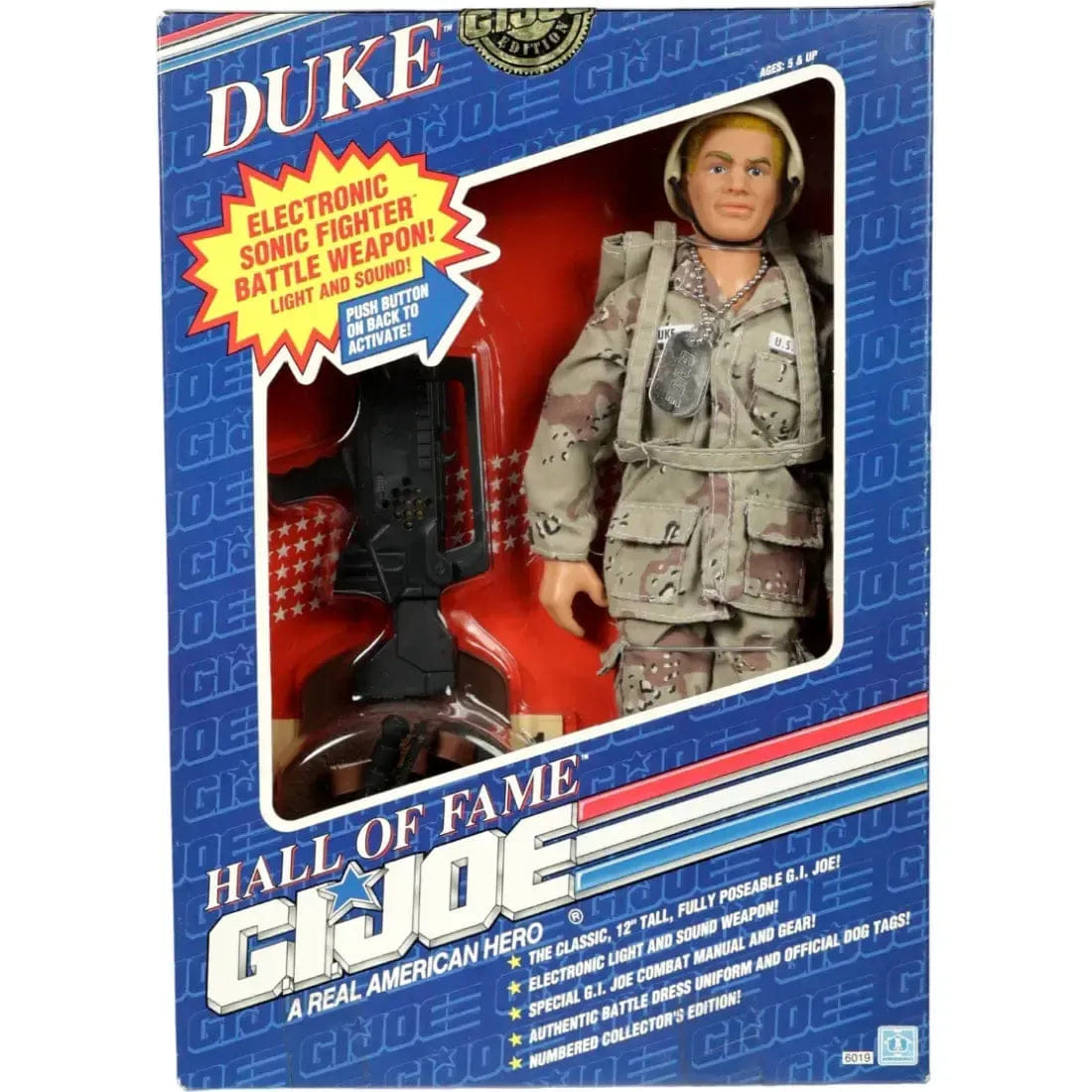 Hasbro G.I. Joe: A Real American Hero - Duke Action Figure (12", Electronic Light & Sound Weapon) - Hasbro - Hall of Fame Series (1991)