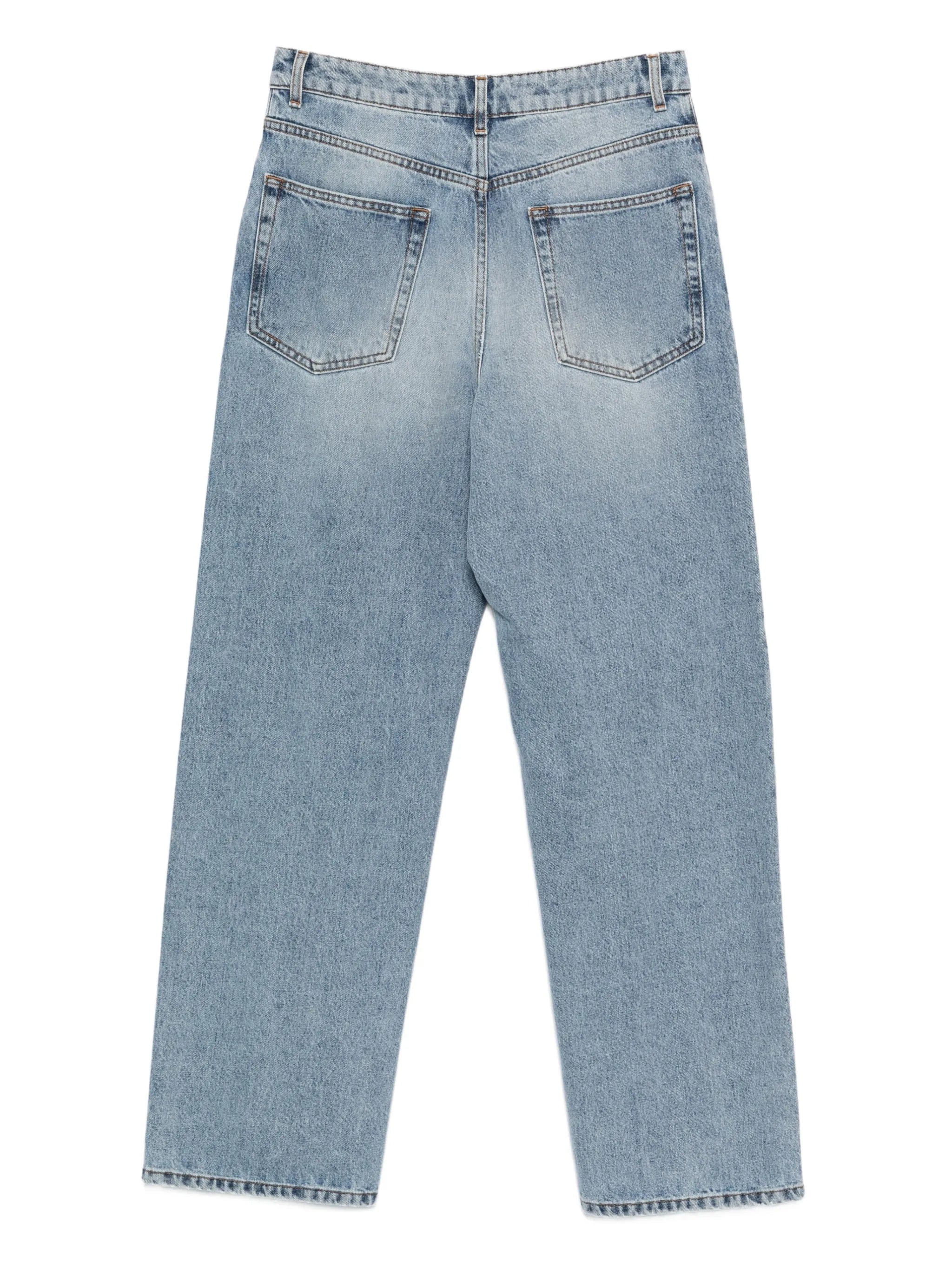 Róhe buttoned straight jeans