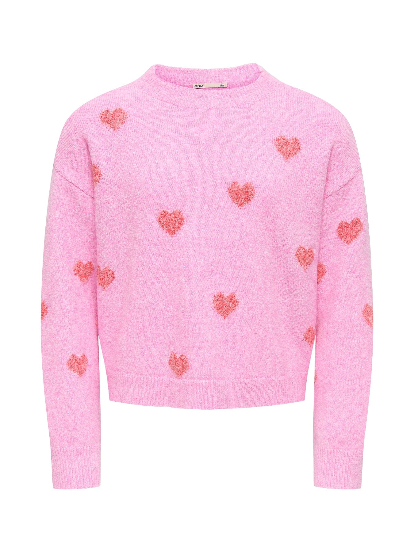 ONLY Kids' Textured Sweatshirt Pink