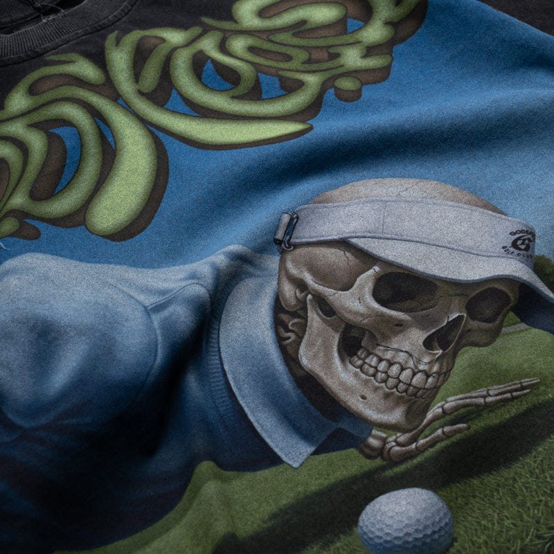 Godspeed New York Green Reaper T-Shirt - Black Wash