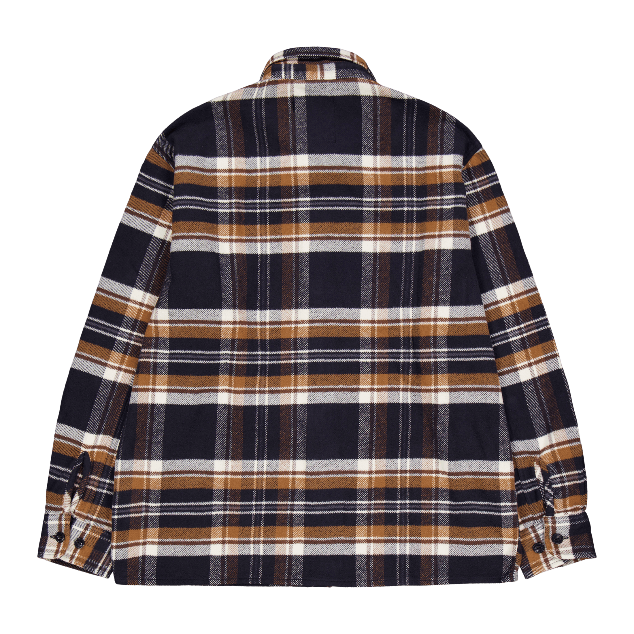 Edwin Sebastian Shirt Ls Navy / Brown