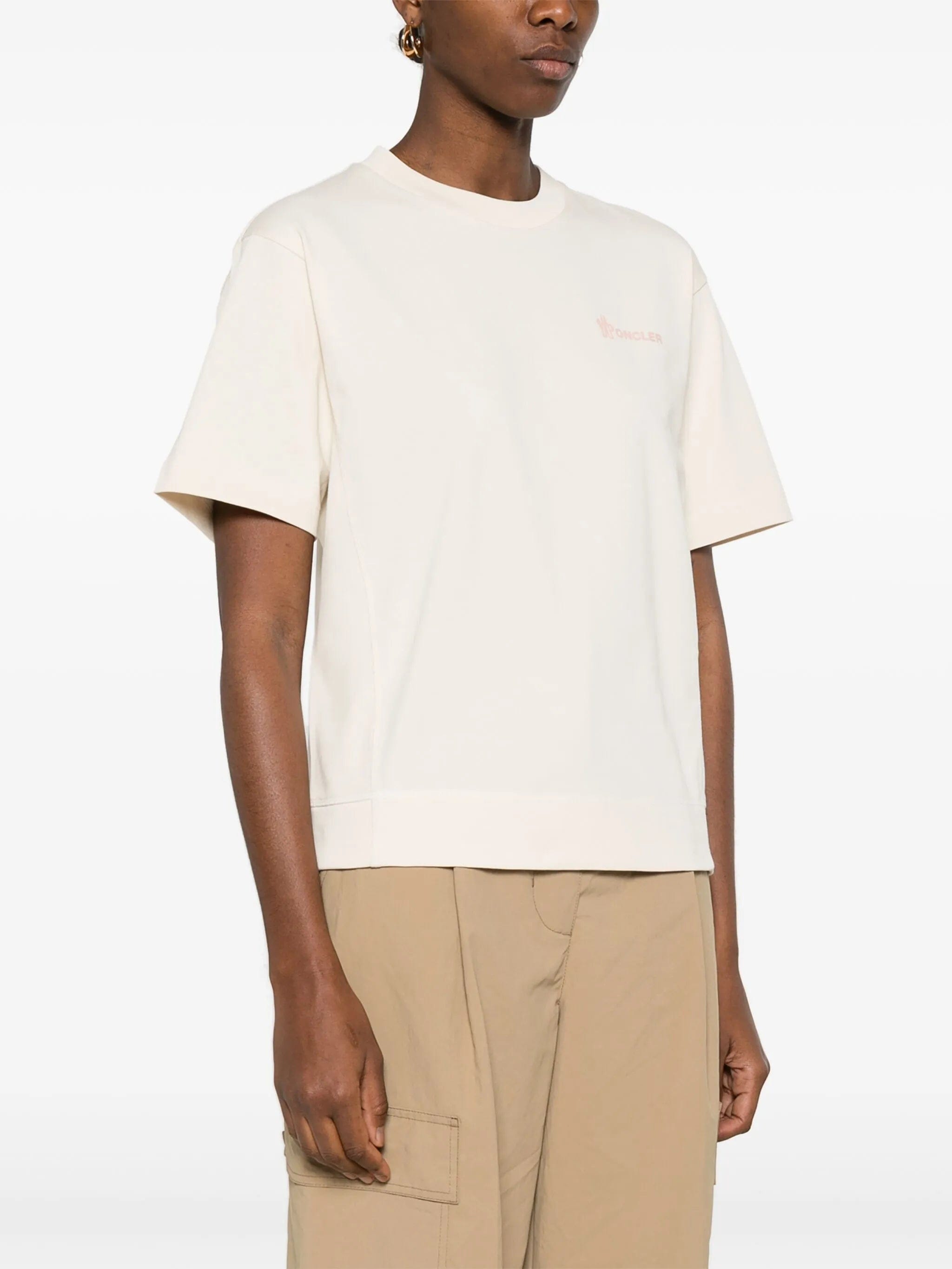 Moncler Grenoble logo - embossed cotton T - Shirt