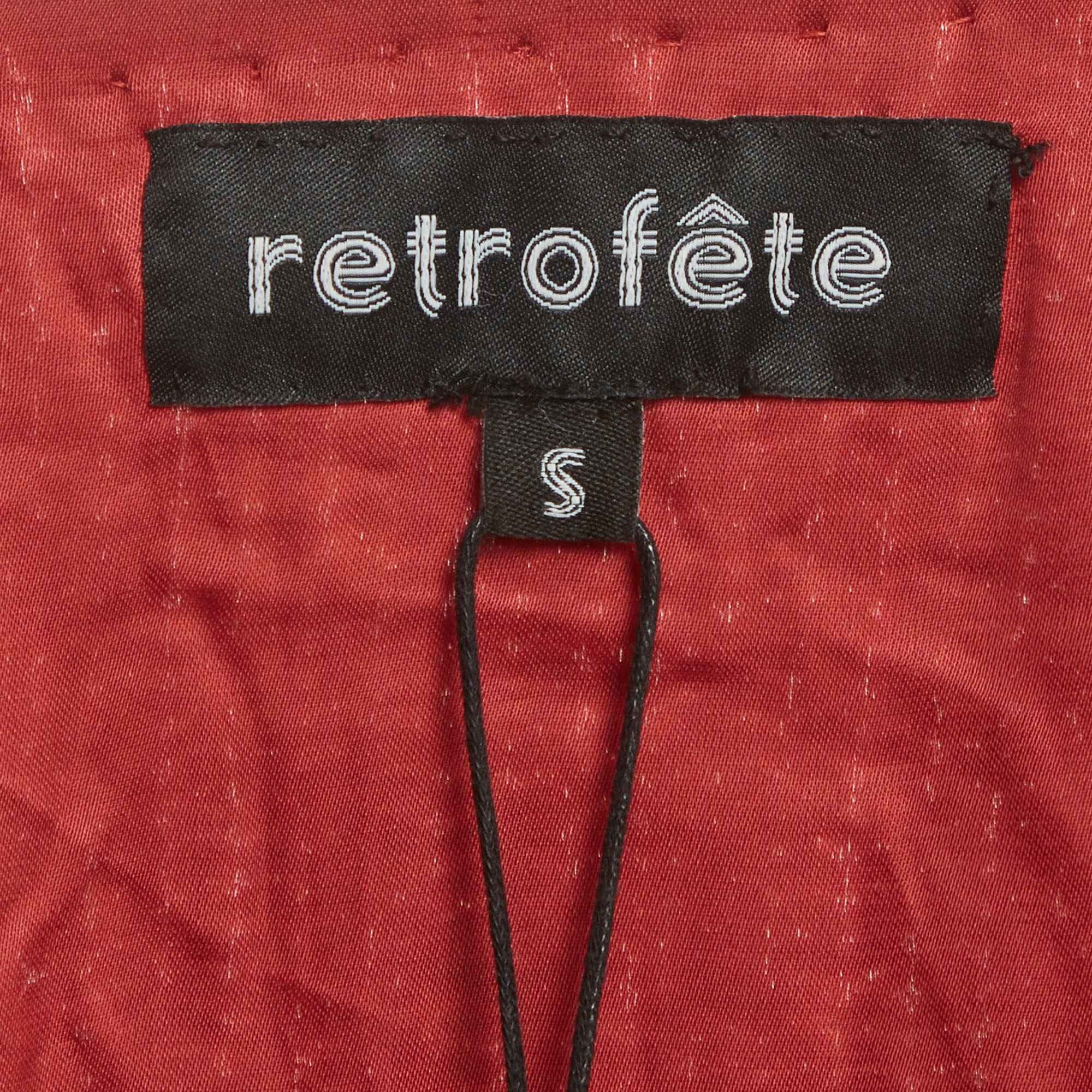 Retrofete Red Sequin Gabrielle Mini Dress