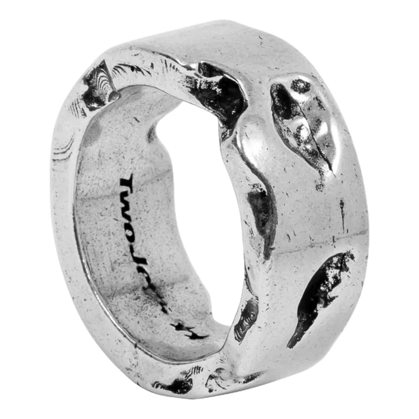 Twojeys Eroded Ring Silver