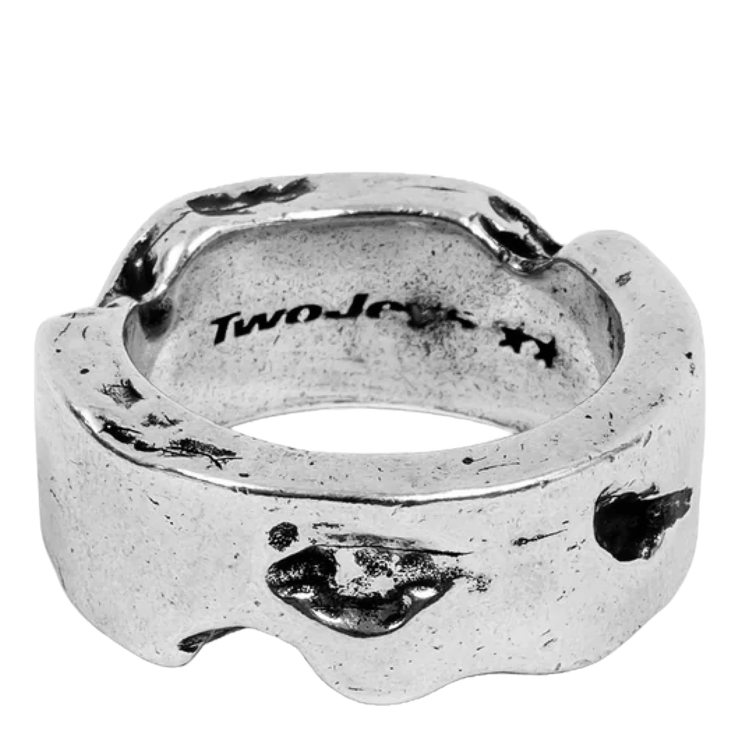 Twojeys Eroded Ring Silver