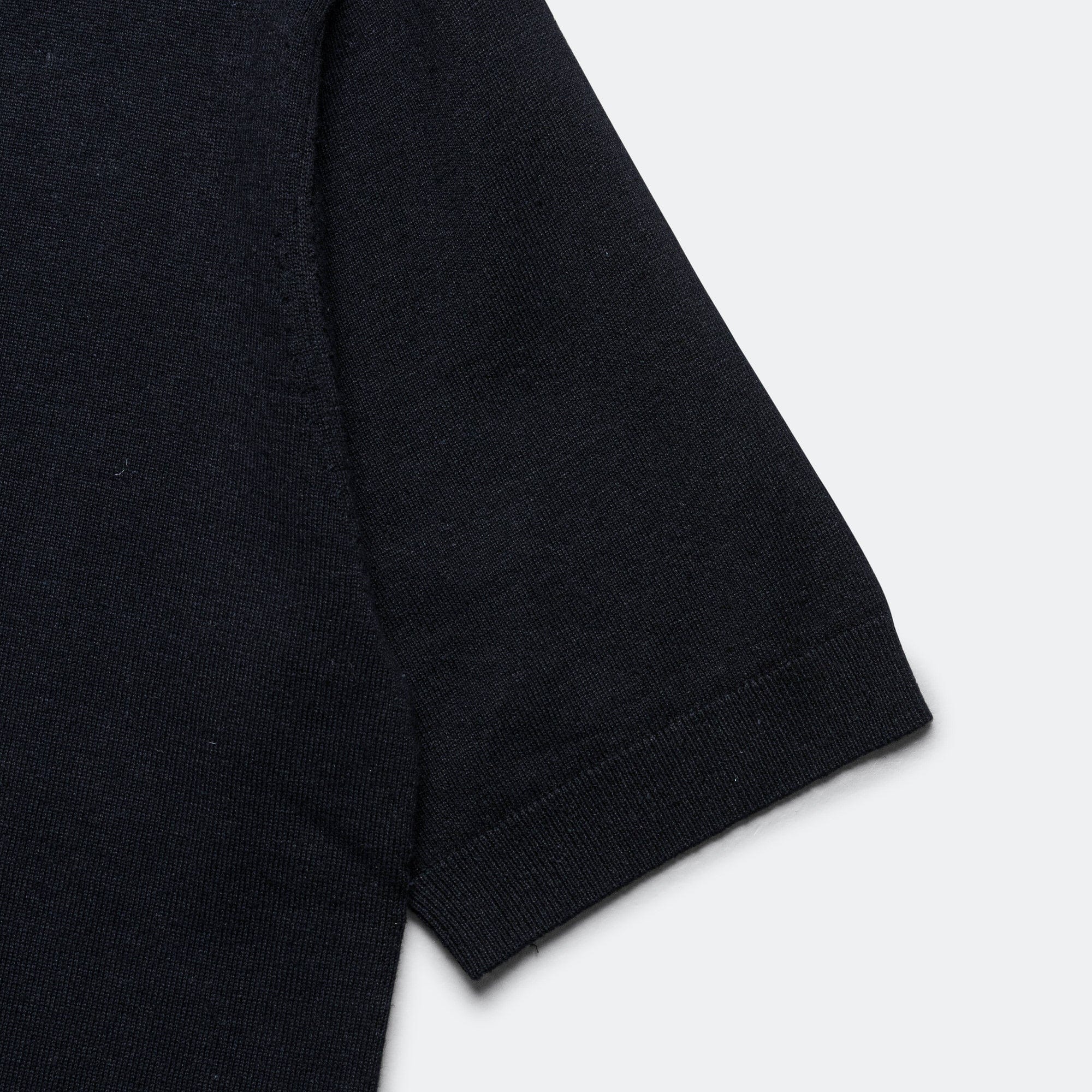 Norse Projects Leif Cotton Linen Polo - Dark Navy