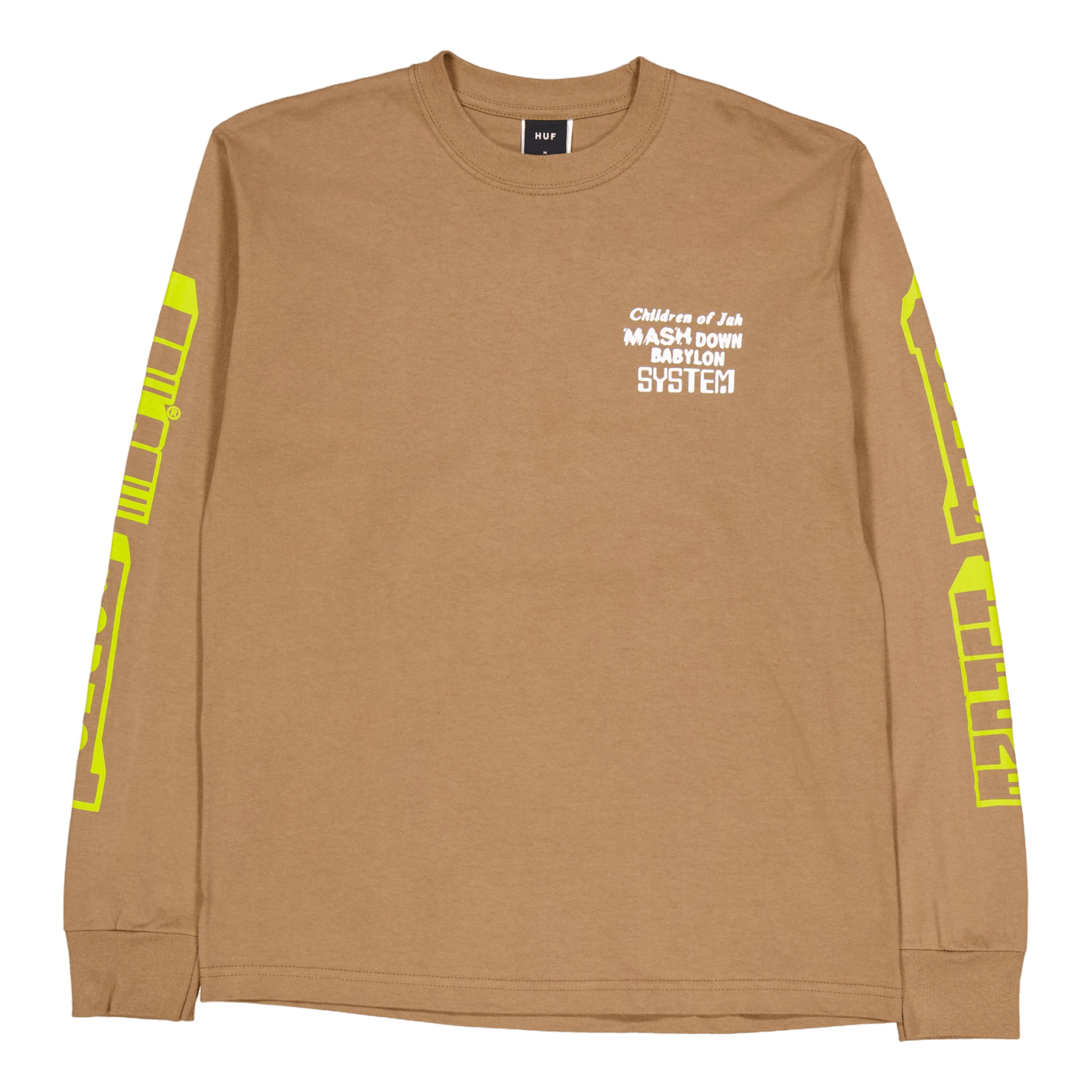 Huf One Sound L/s T-Shirt Camel