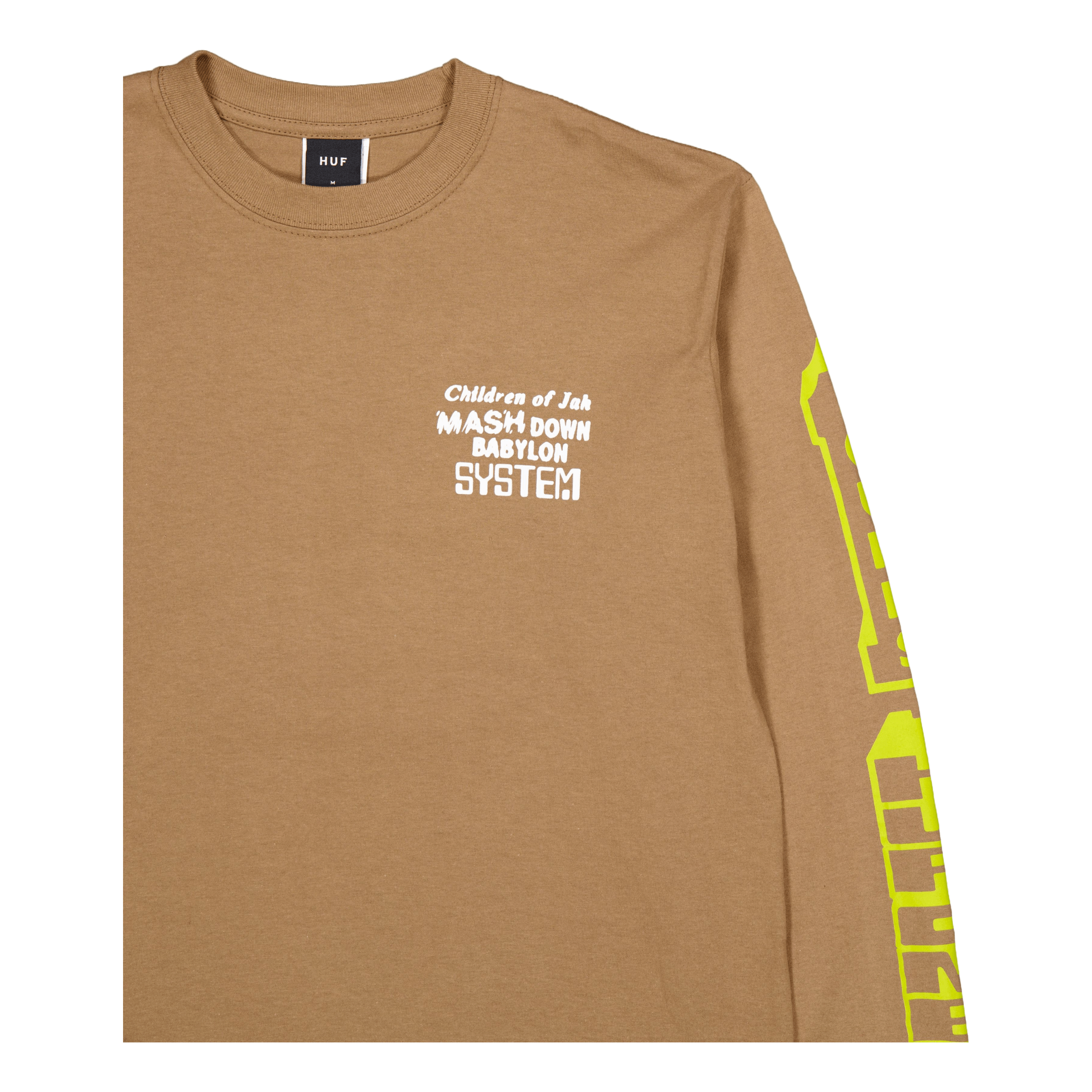 Huf One Sound L/s T-Shirt Camel
