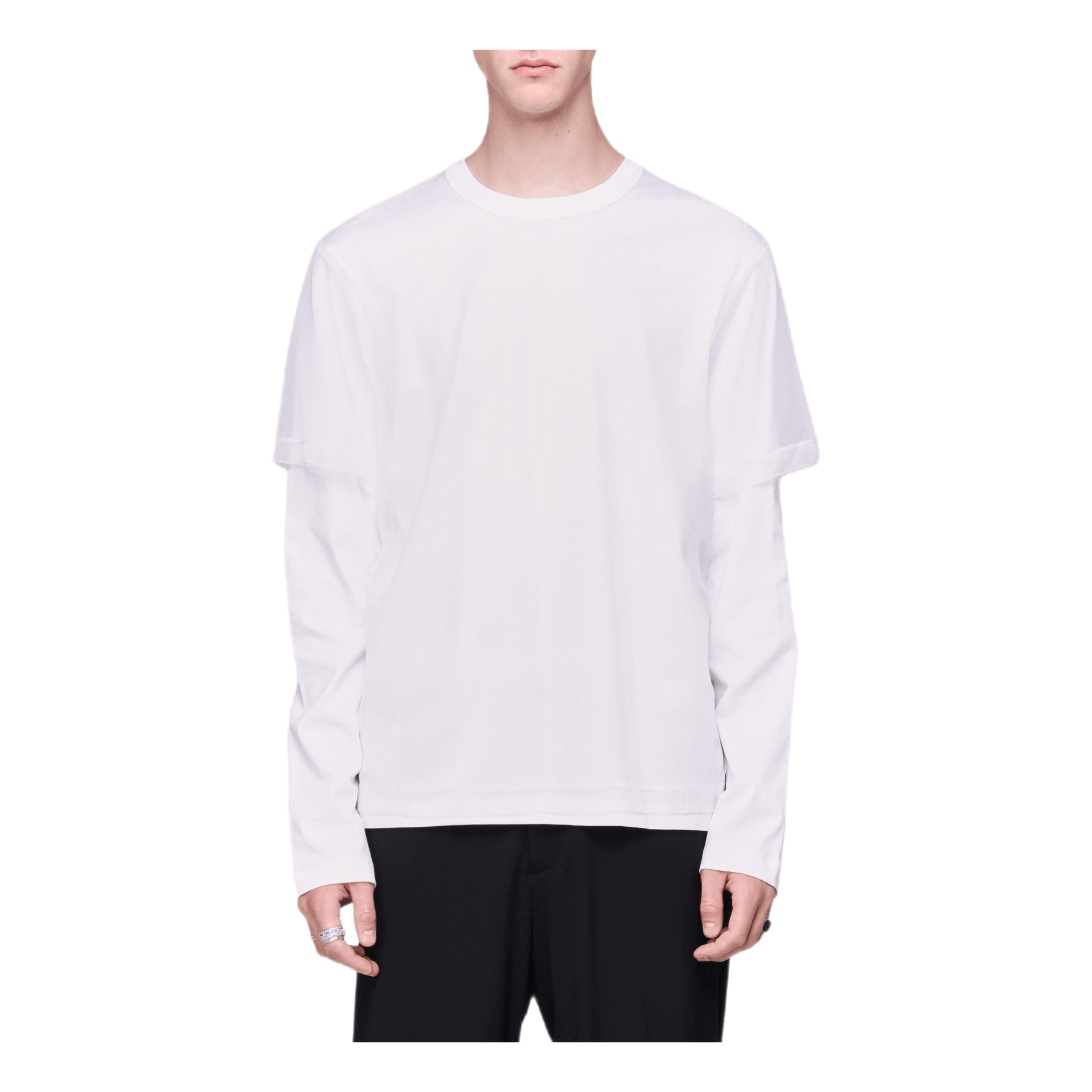Helmut Lang Double Long Sleeve T-Shirt White