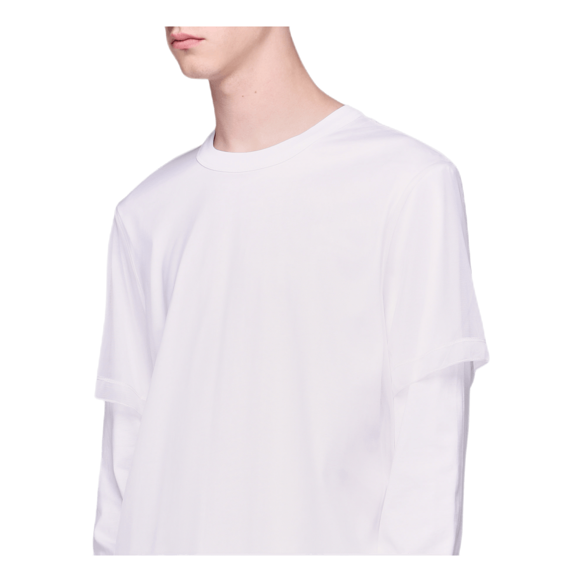 Helmut Lang Double Long Sleeve T-Shirt White