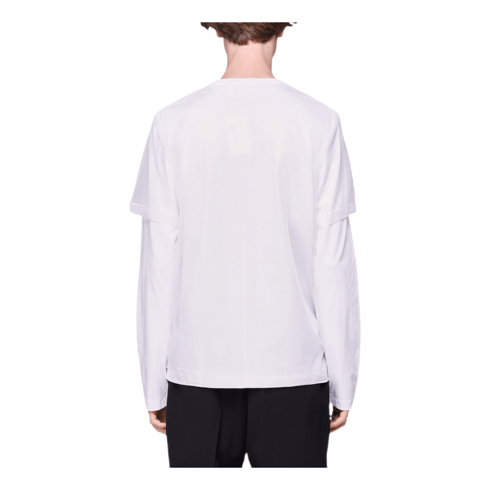 Helmut Lang Double Long Sleeve T-Shirt White