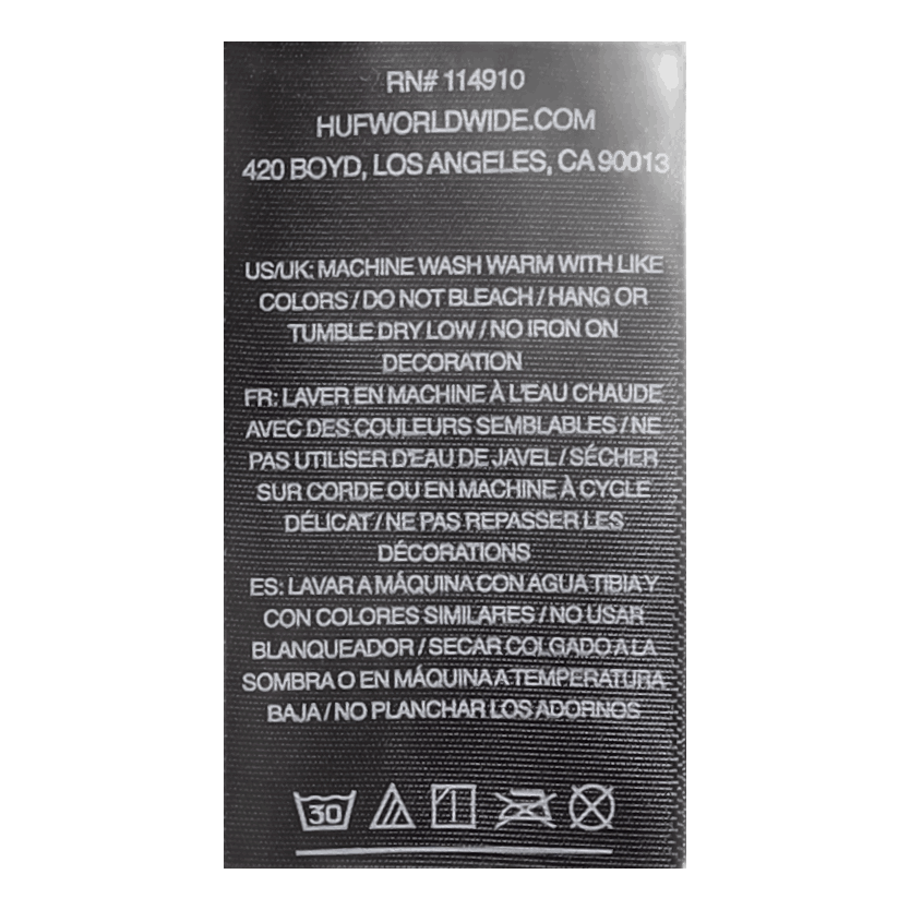 HUF Golden Gate Classic H S/s T-Shirt White