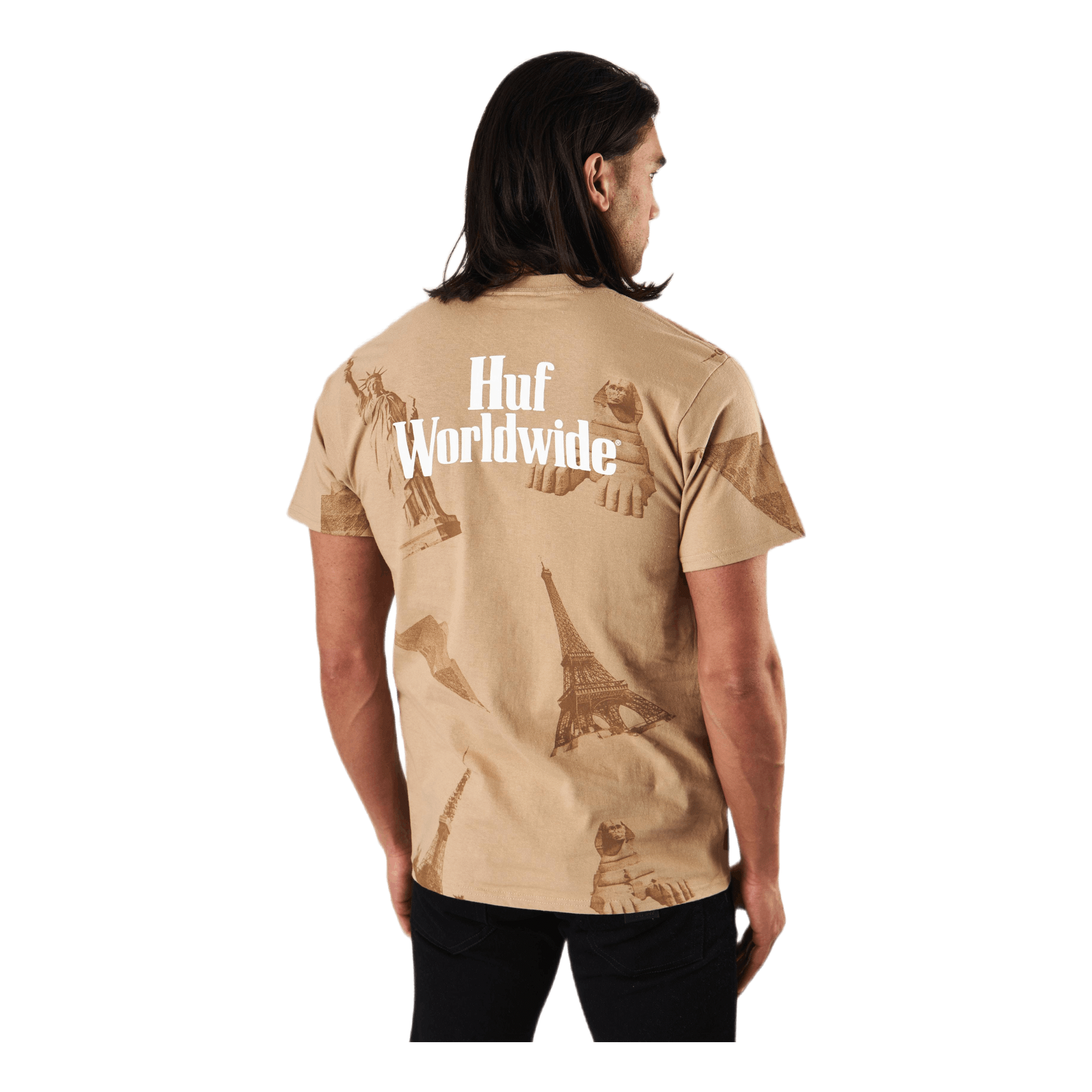 HUF Landmarks S/s T-Shirt Unbleached