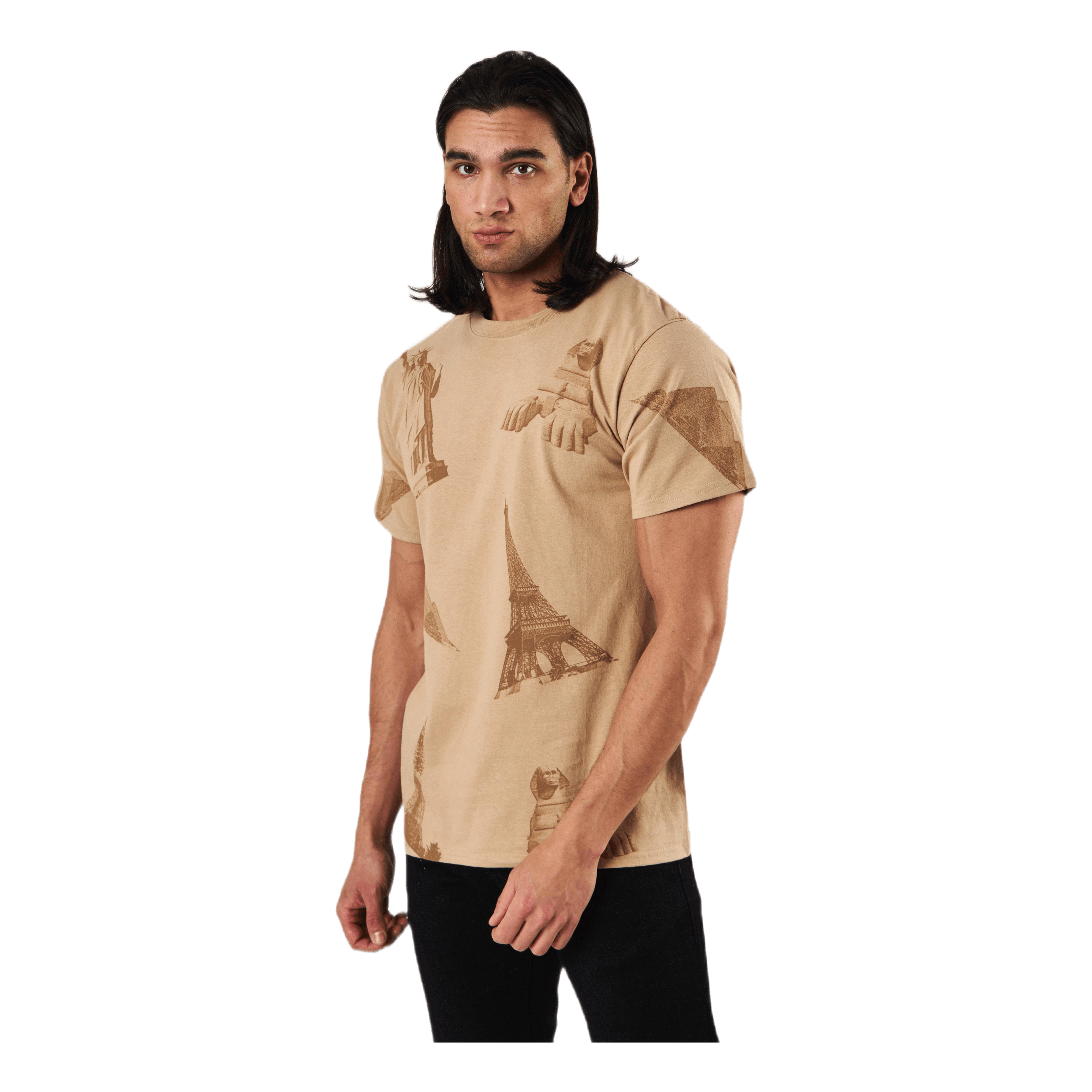 HUF Landmarks S/s T-Shirt Unbleached