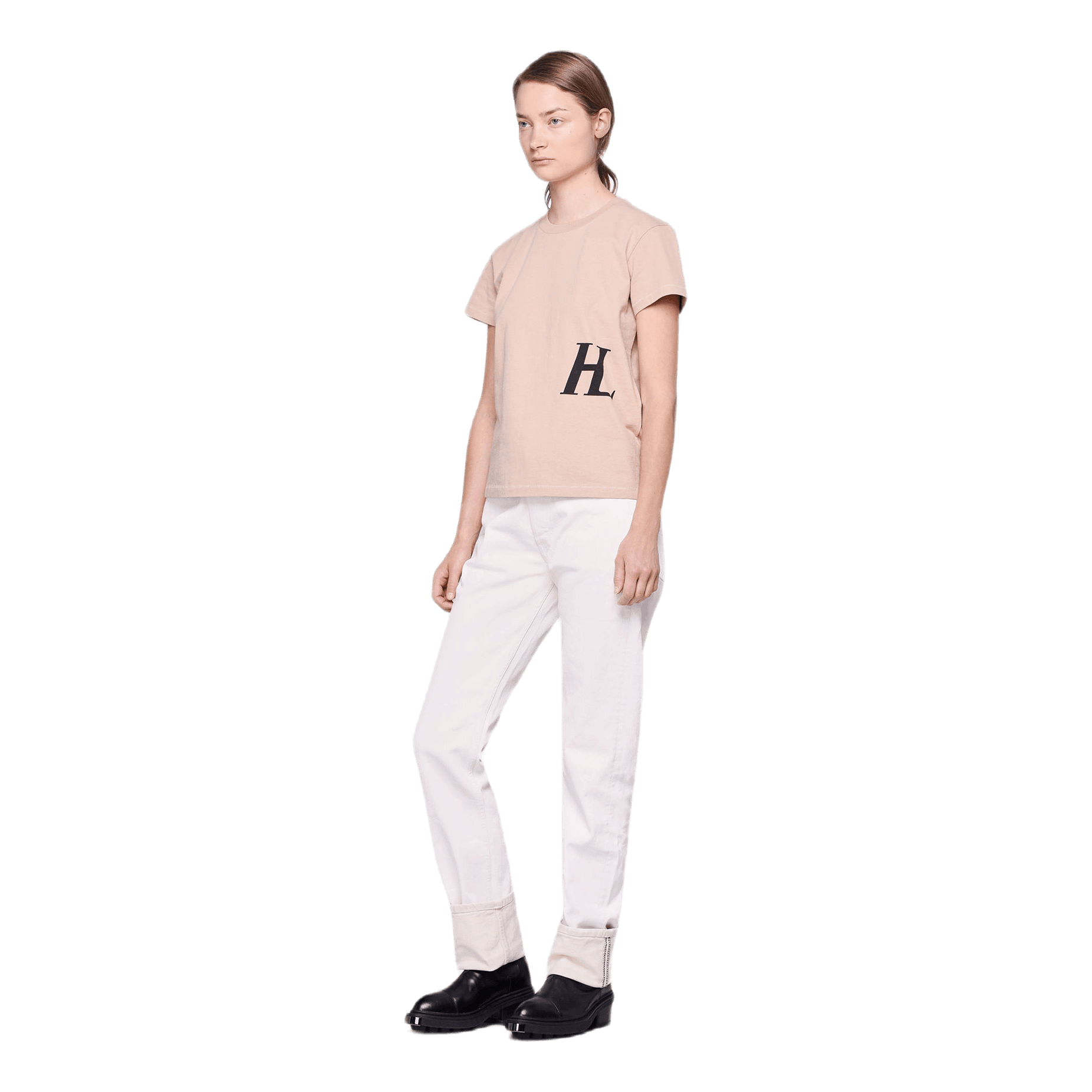 Helmut Lang Femme Little T-Shirt Khaki