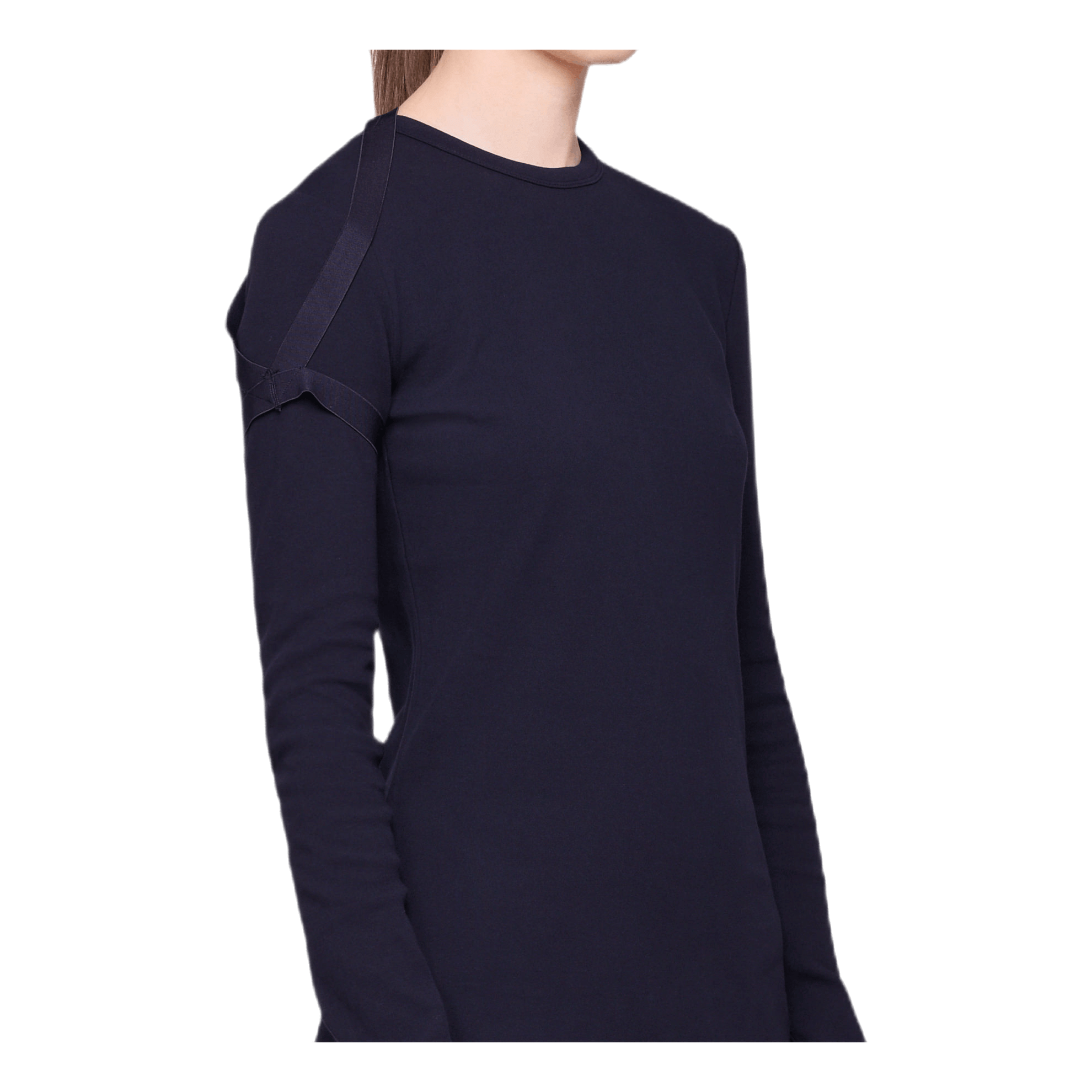 Helmut Lang Long Sleeve Harness Dress Blue