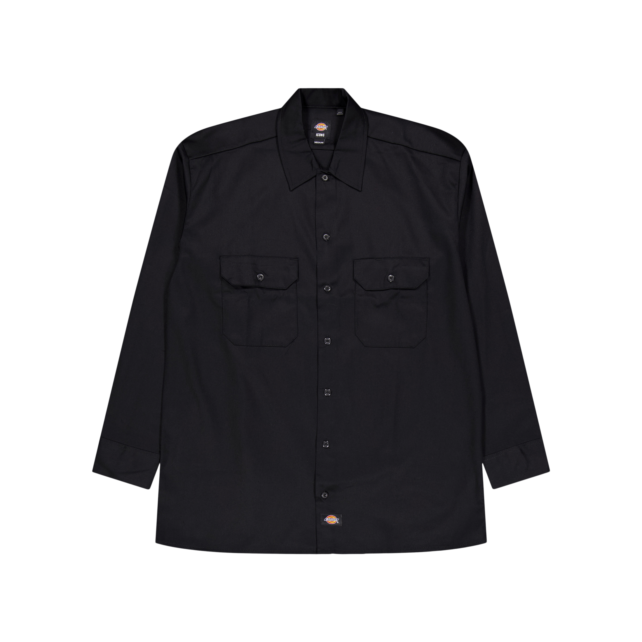 Dickies Work Shirt Ls Rec Black