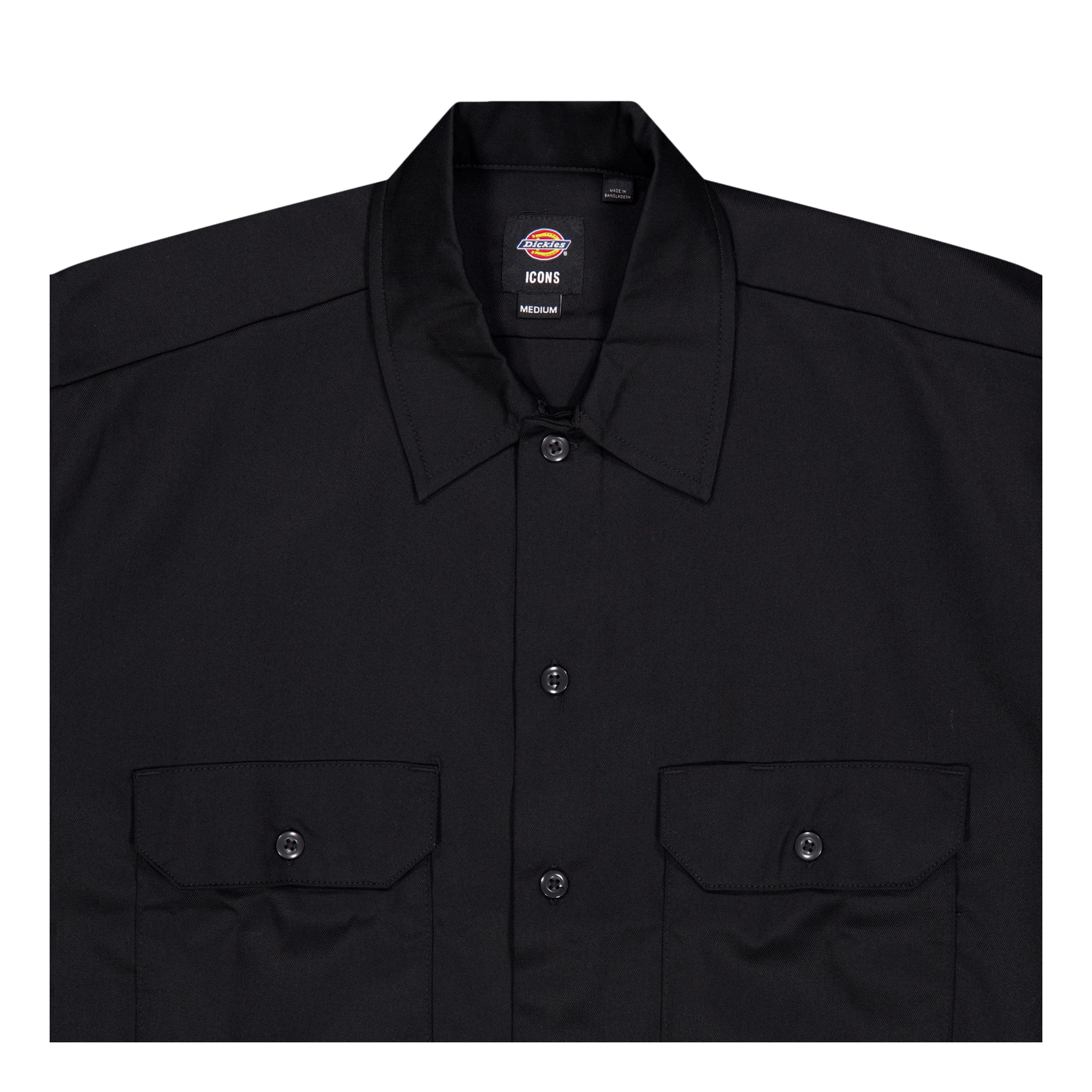 Dickies Work Shirt Ls Rec Black
