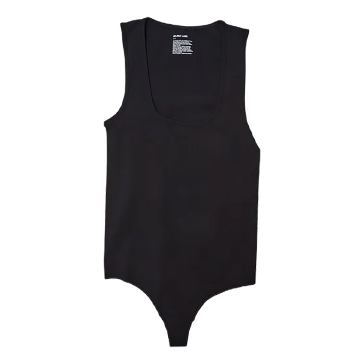 Helmut Lang Scoop Bodysuit.seam1 Black