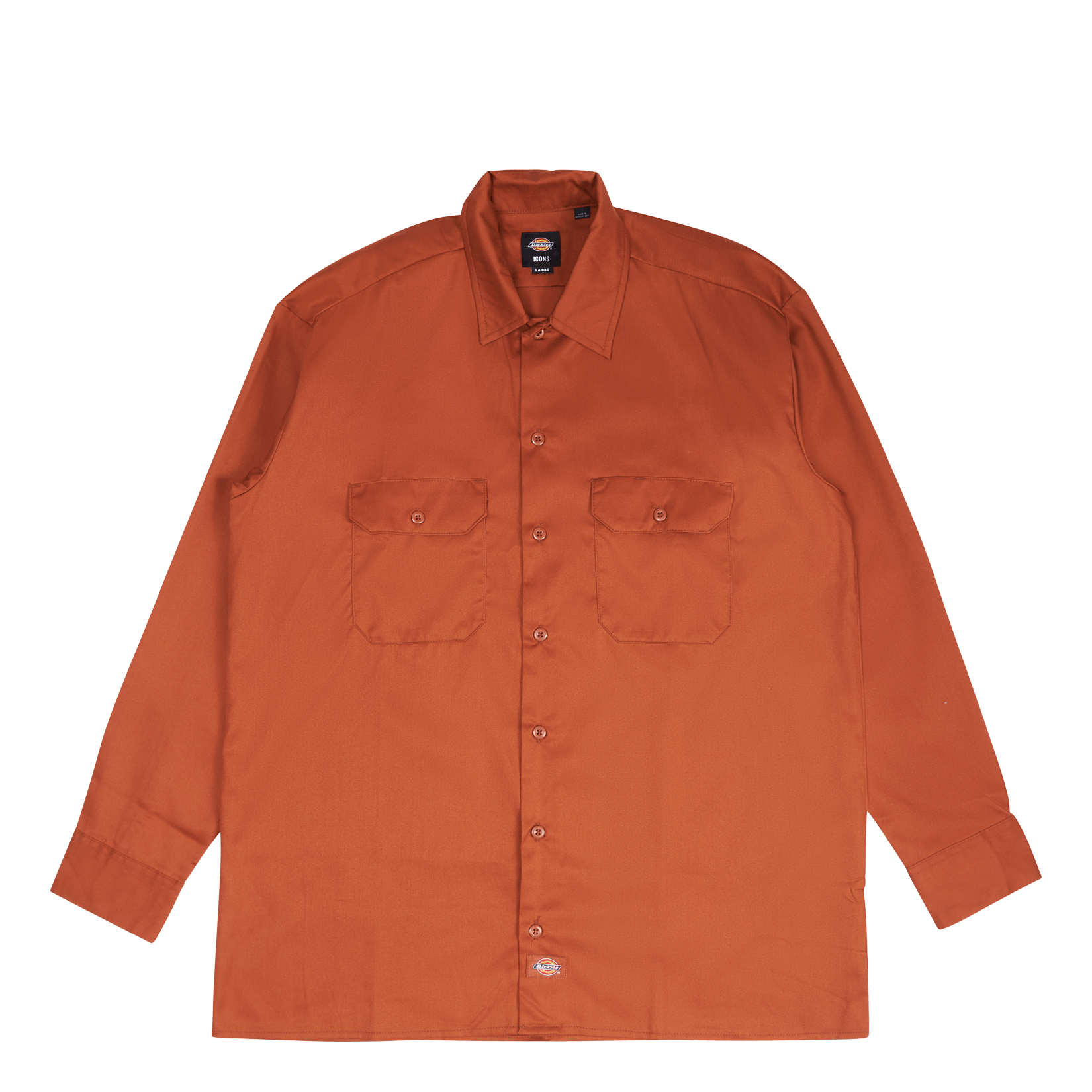 Dickies Work Shirt Ls Rec Gingerbread