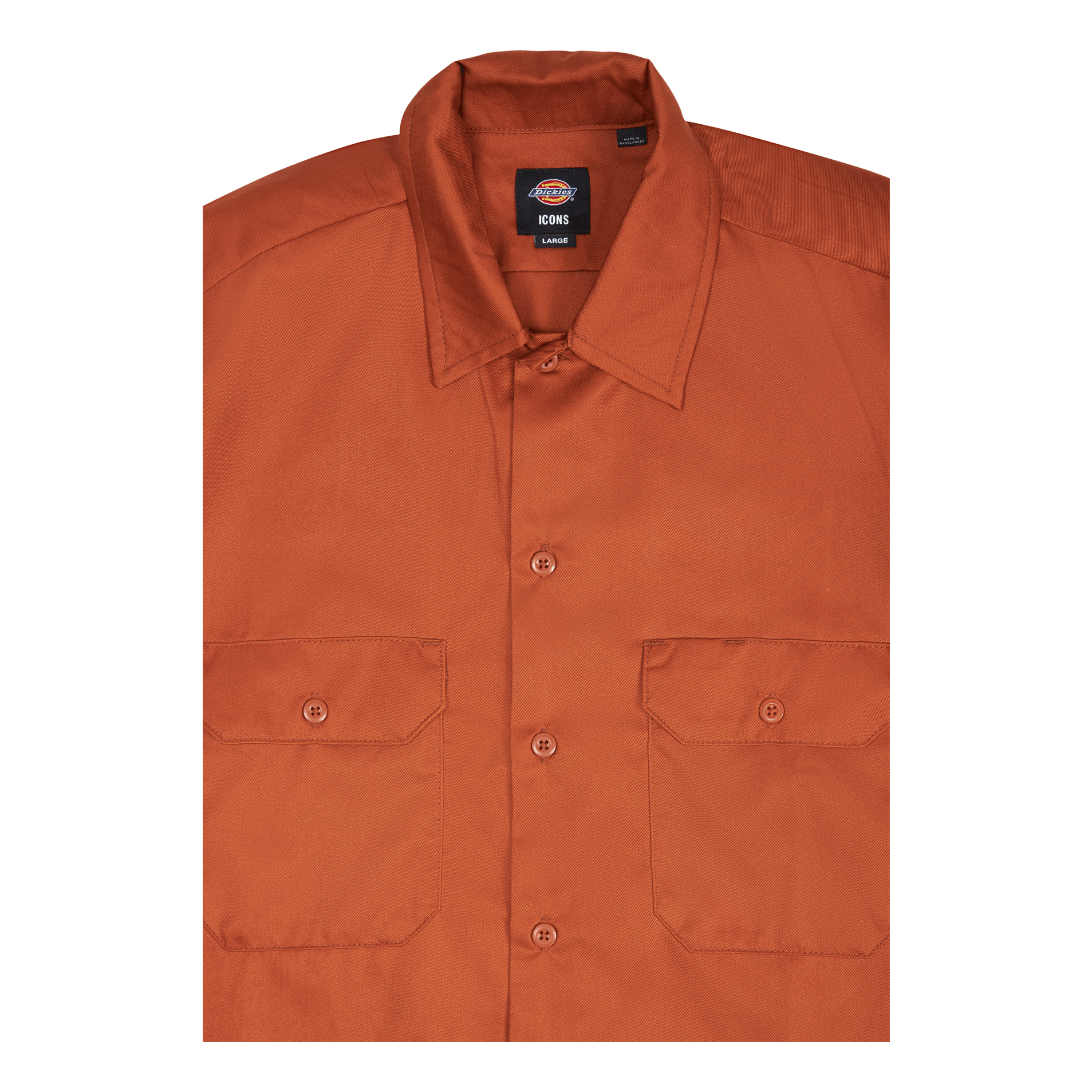 Dickies Work Shirt Ls Rec Gingerbread