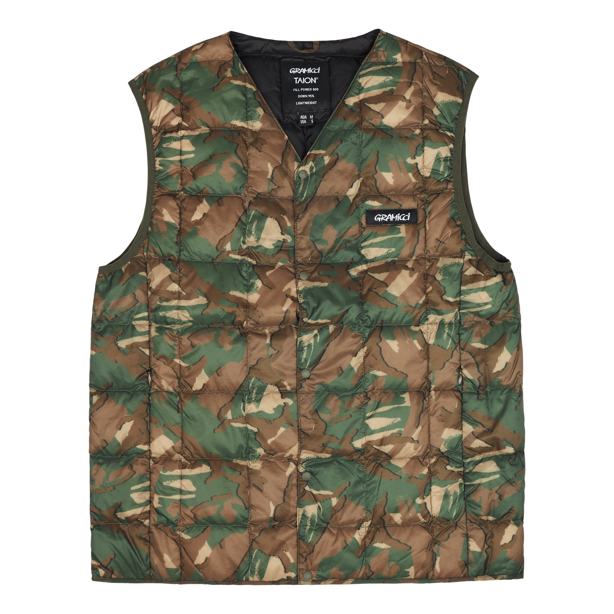 Gramicci Taion/gramicci Inner Down Vest Camo