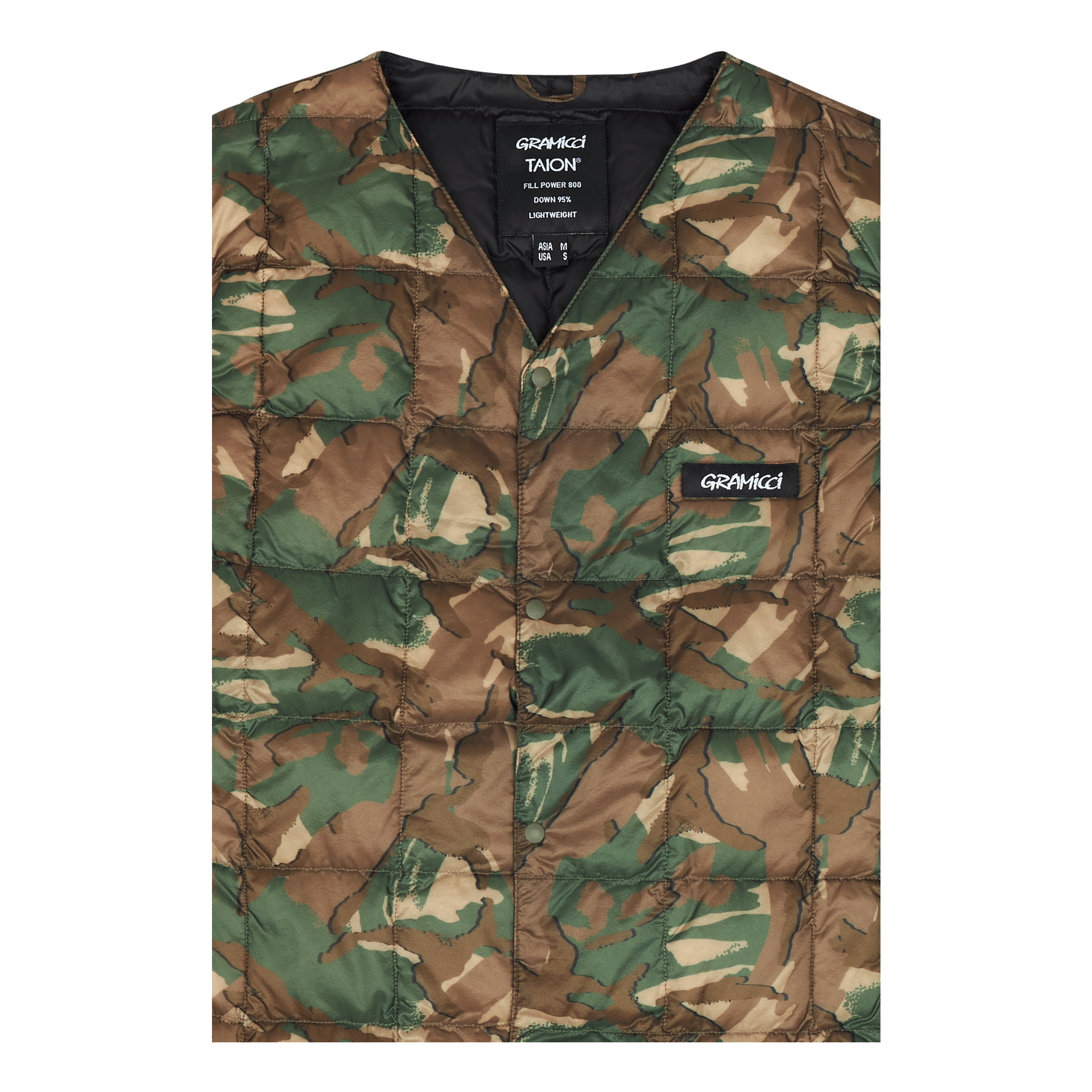 Gramicci Taion/gramicci Inner Down Vest Camo