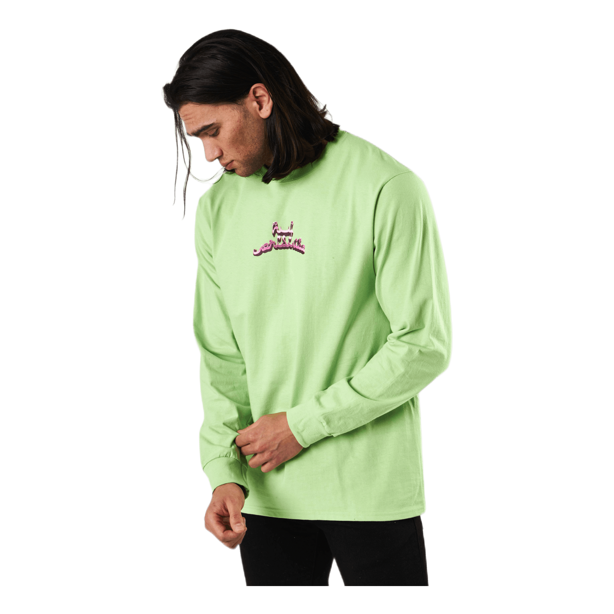 HUF Drinking W The Devil L/s T-Shirt Lime