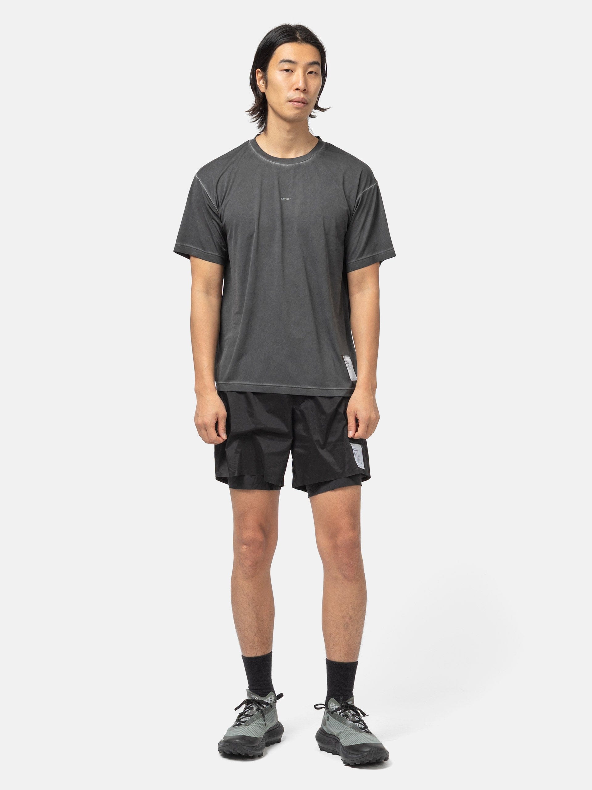 Satisfy AuraLite™ T - Shirt Pigment Black