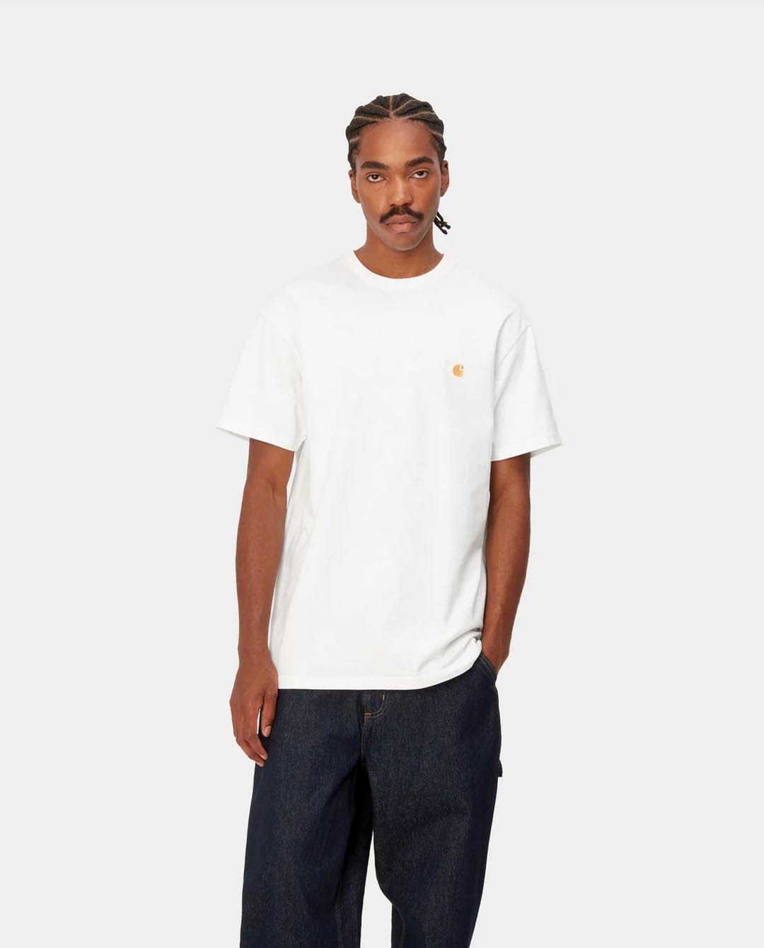 Carhartt WIP - Chase T - Shirt - White/Gold