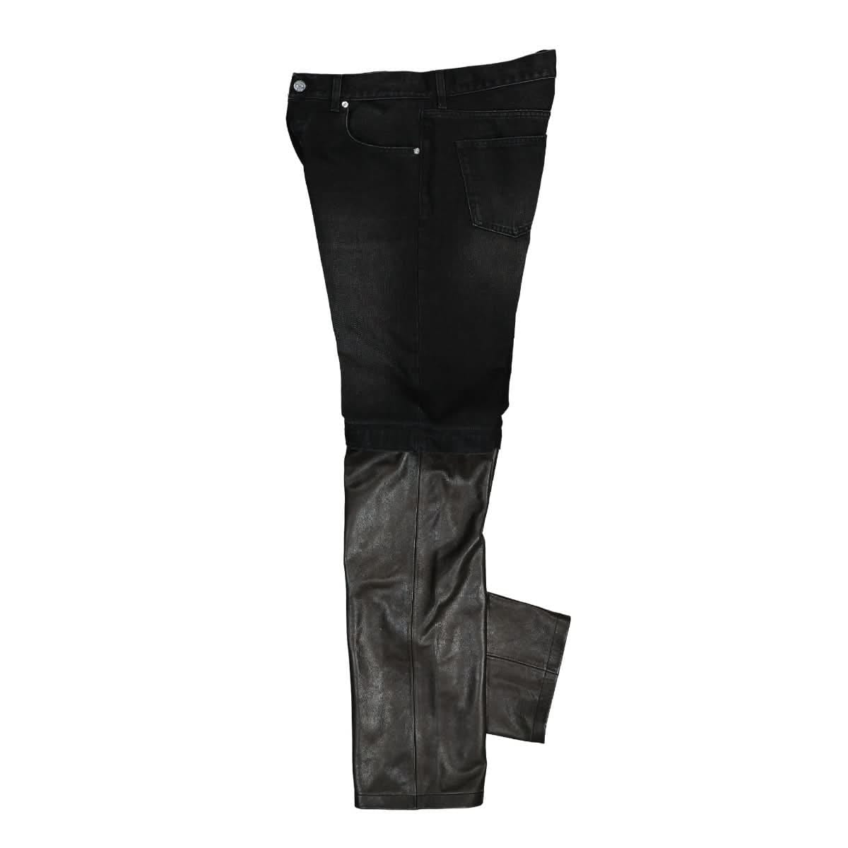 Vtmnts Leather / Denim Jeans