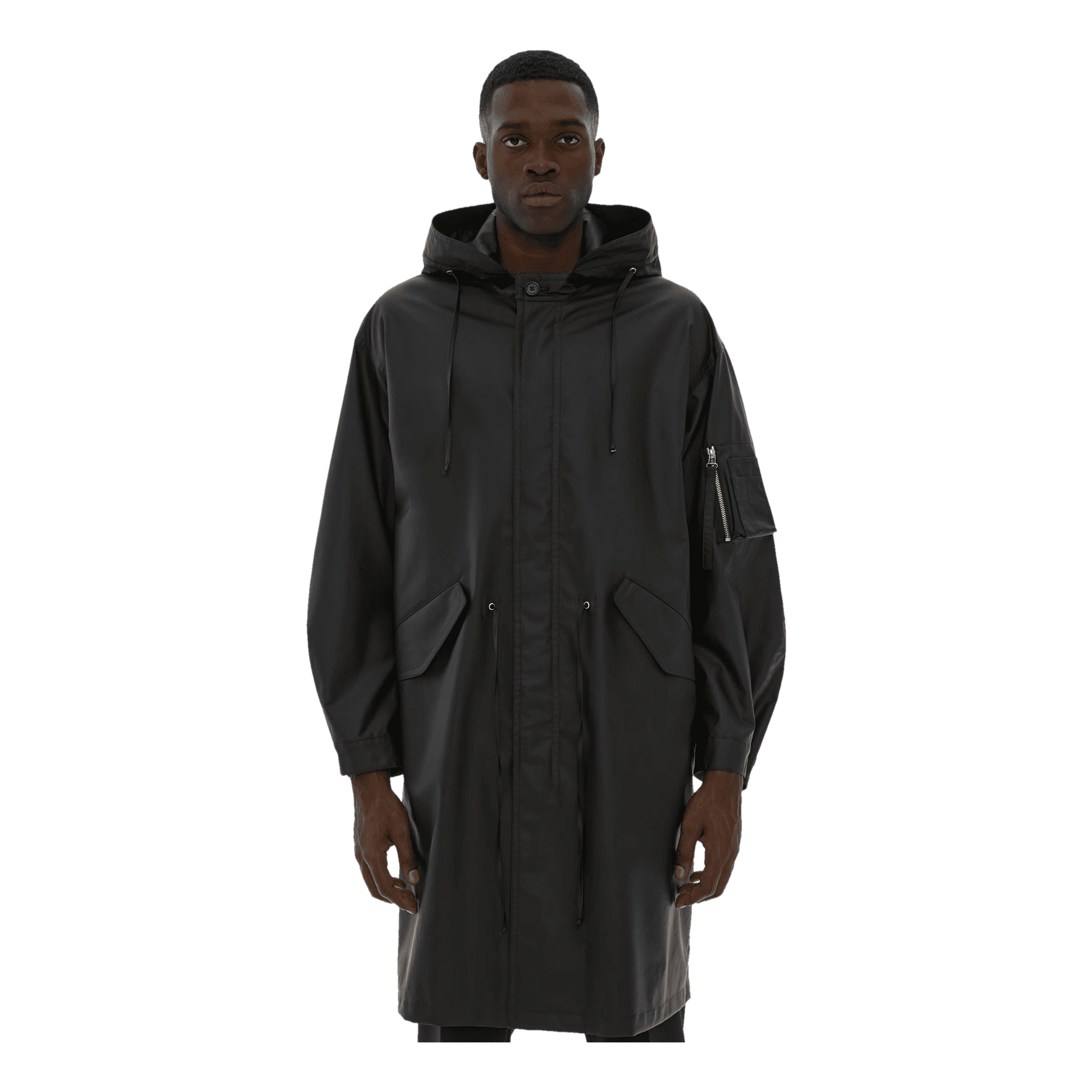 Helmut Lang Rubber Parka.laminat Black