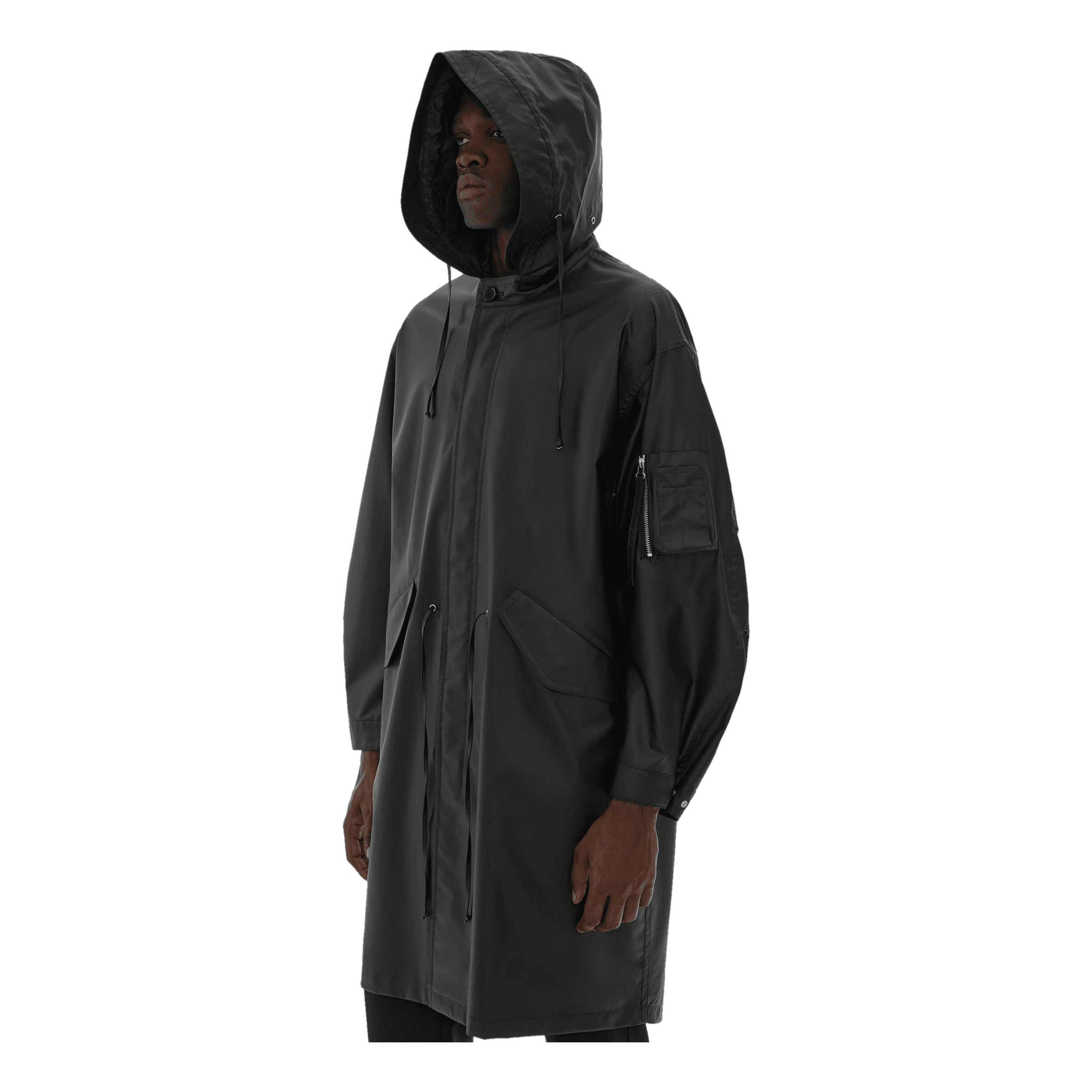 Helmut Lang Rubber Parka.laminat Black