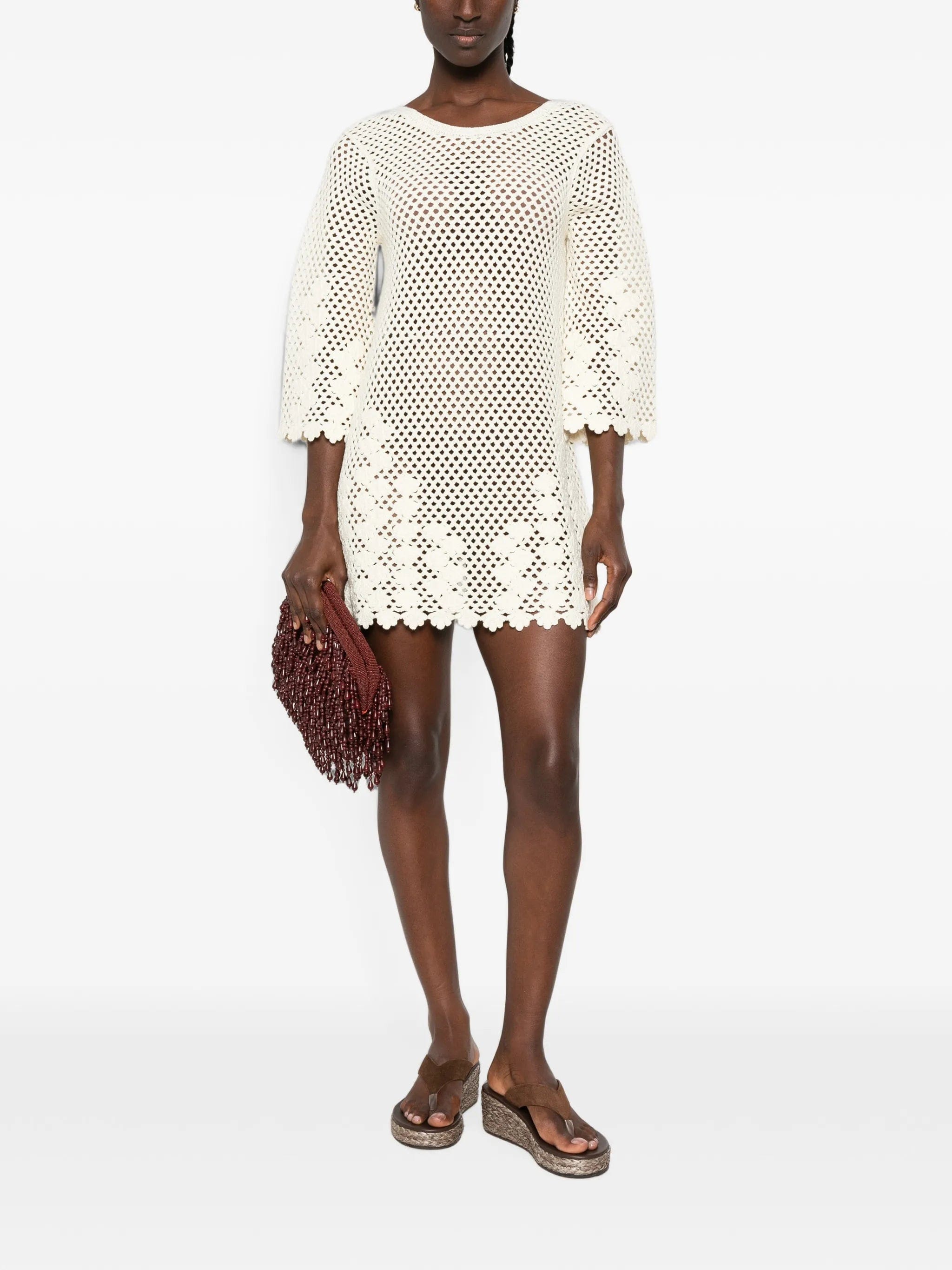 Posse Saskia floral - crochet mini dress